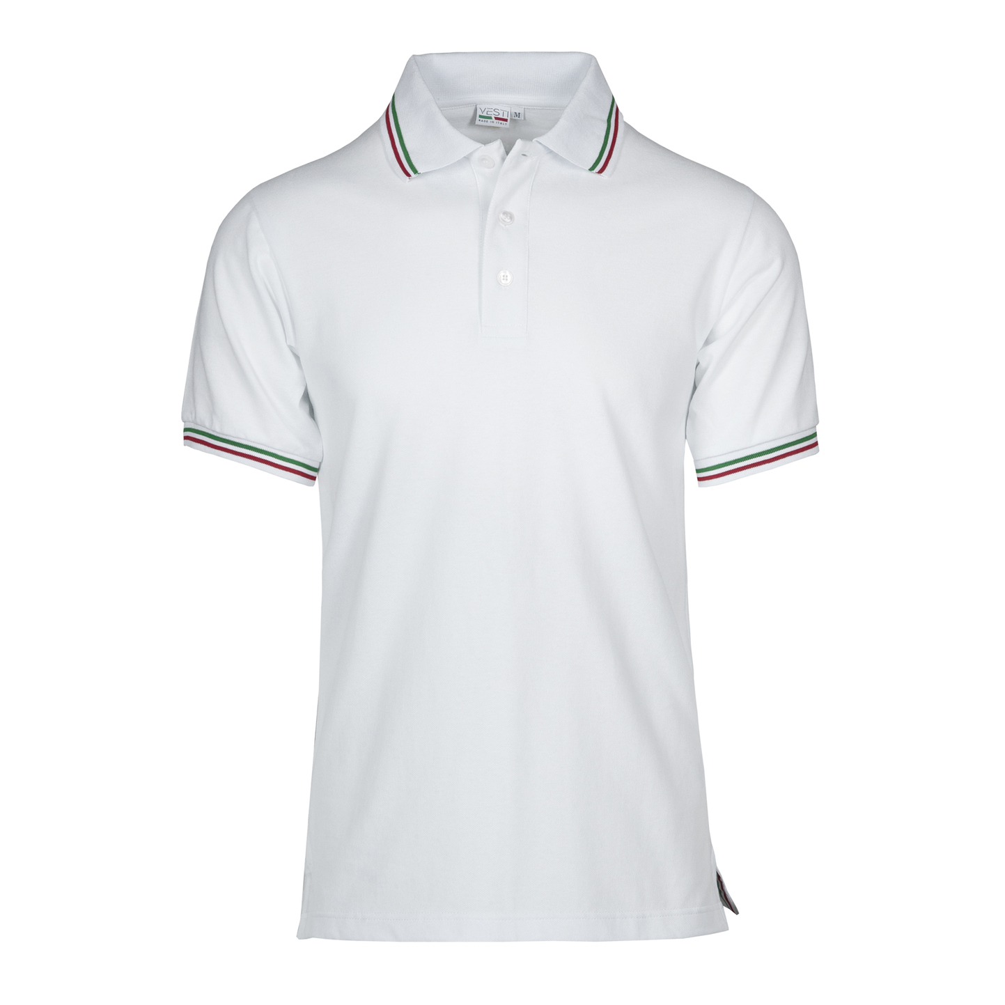 Polo Piqué S/S 50/50% Baumwolle/Baumwolle, 180 g/m², Schwarz, ECO XS - 99 - Weiß XS
