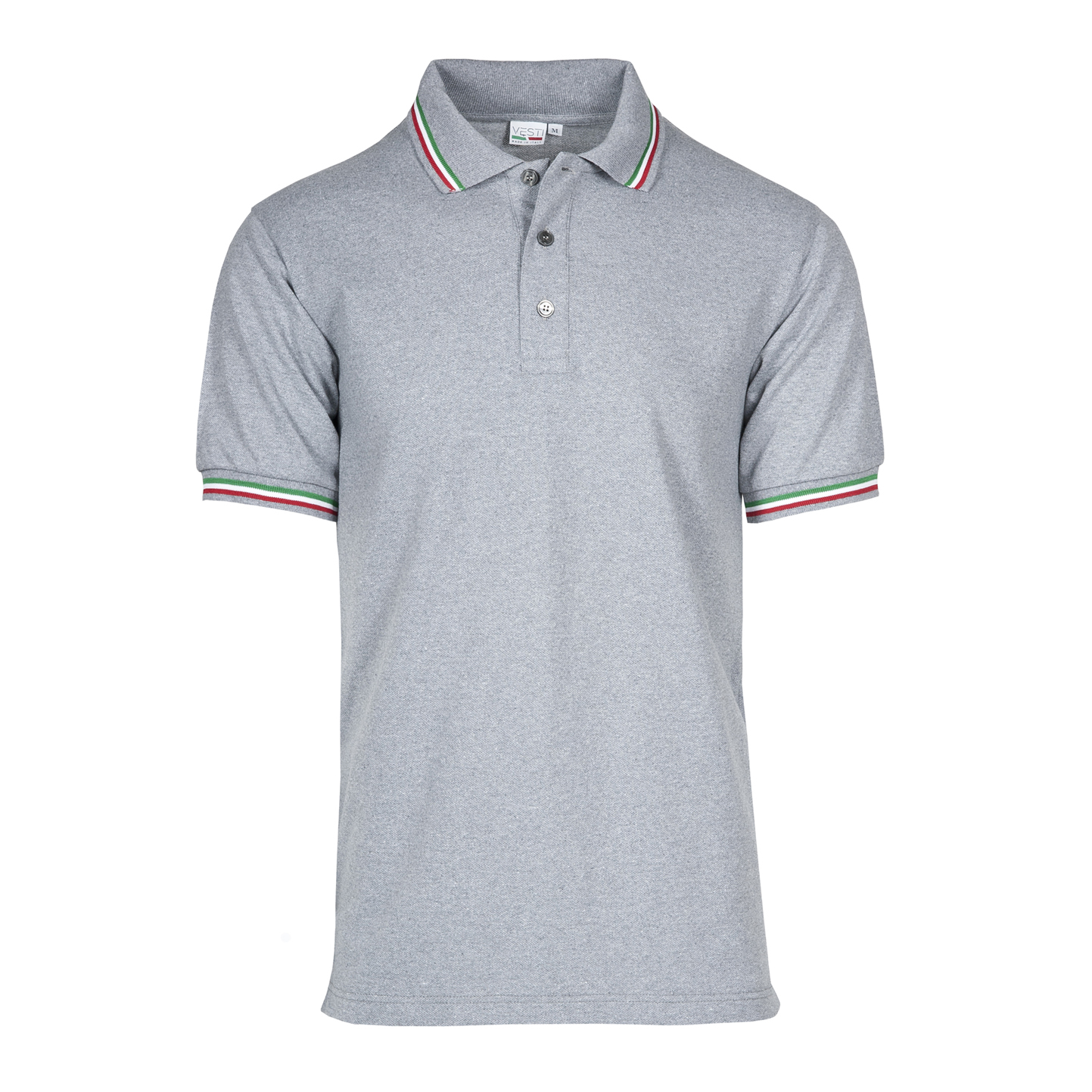 Polo Piqué S/S 50/50% Baumwolle/Baumwolle, 180 g/m², Schwarz, ECO XS - 75E - Ash ECO XS