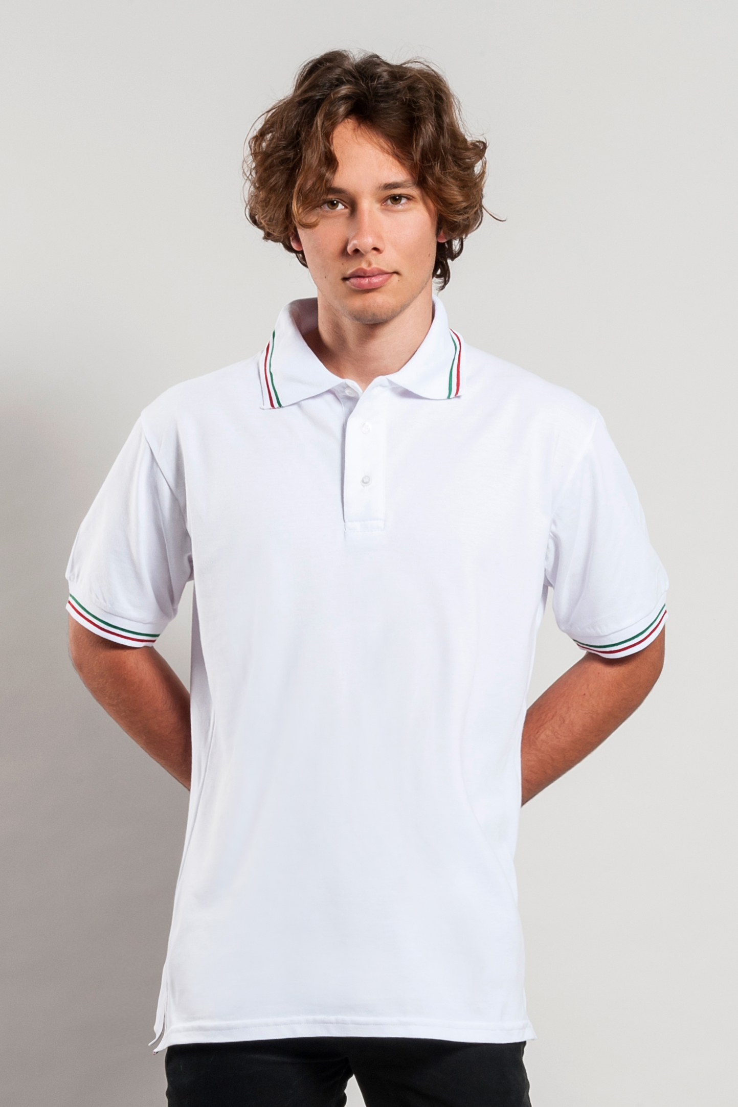 Polo Piqué S/S 50/50% Baumwolle/Baumwolle, 180 g/m², Schwarz, ECO XS