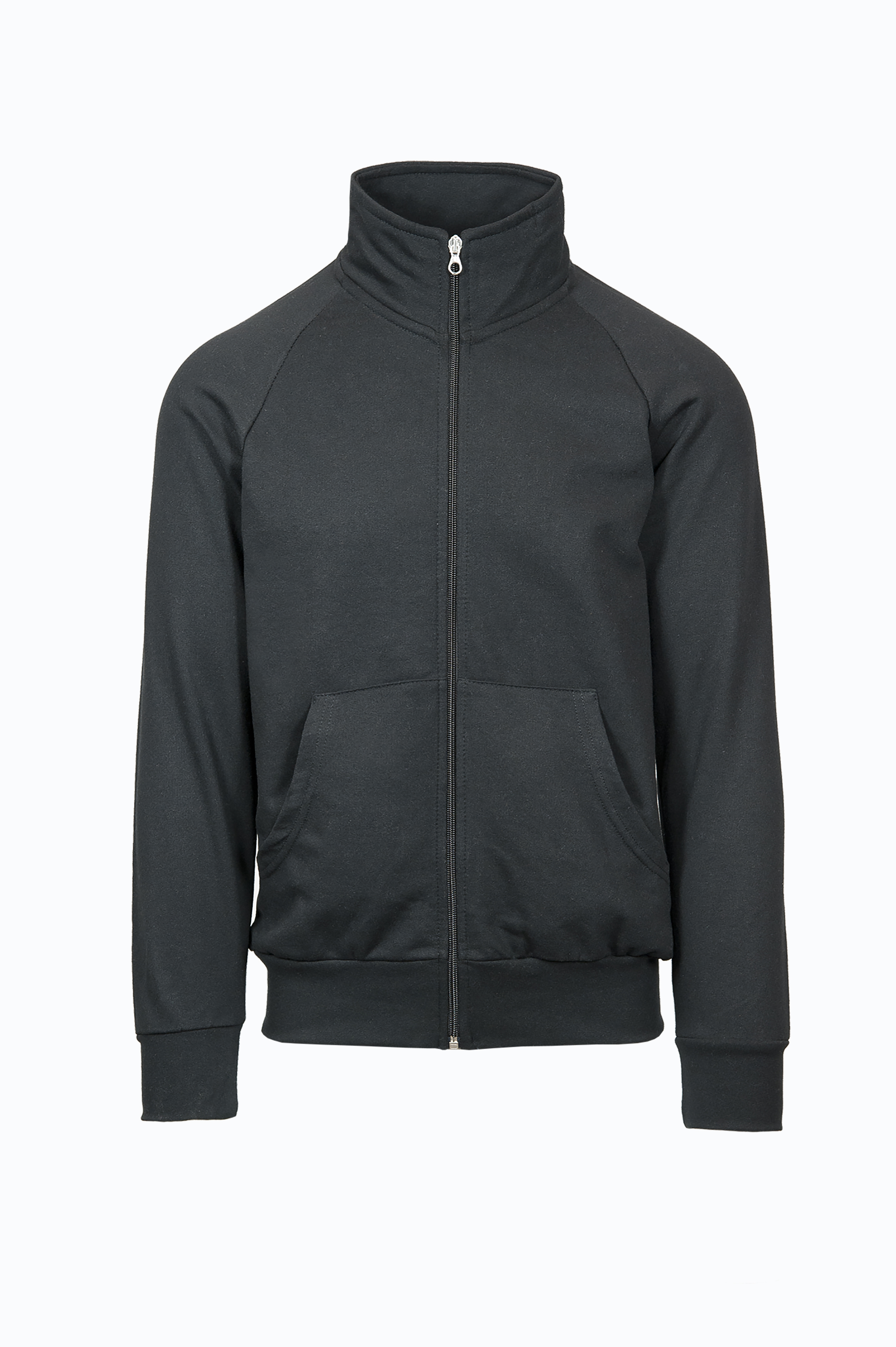 Sweatshirtjacke mit Reißverschluss, Frottee (70 % Baumwolle, 30 % Polyester), 240 g/m², Schwarz, Größe XS - 12 - Schwarz