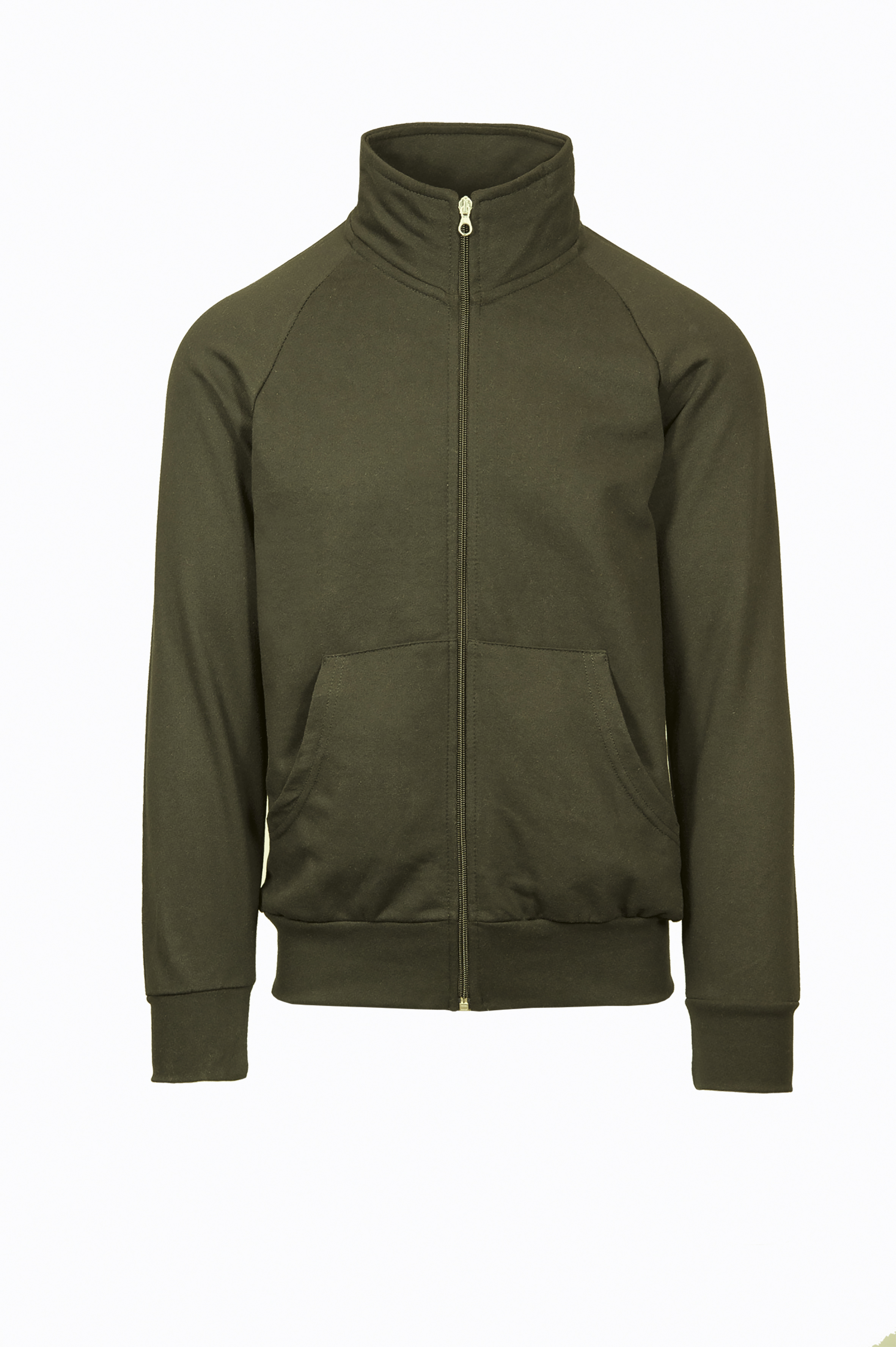 Sweatshirtjacke mit Reißverschluss, Frottee (70 % Baumwolle, 30 % Polyester), 240 g/m², Schwarz, Größe XS - 23 - Militär XS