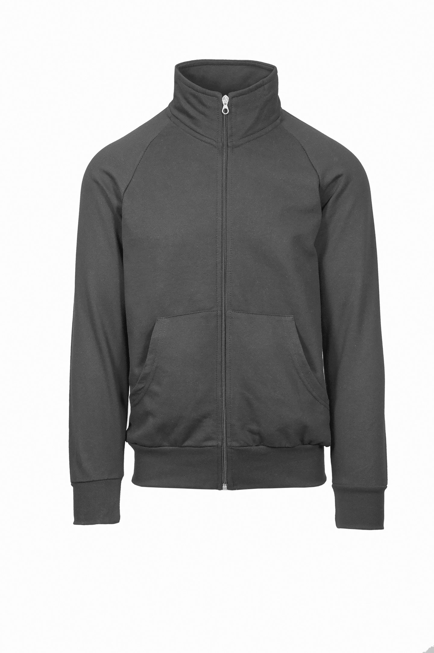 Sweatshirtjacke mit Reißverschluss, Frottee (70 % Baumwolle, 30 % Polyester), 240 g/m², Schwarz, Größe XS - 22 - Lead XS