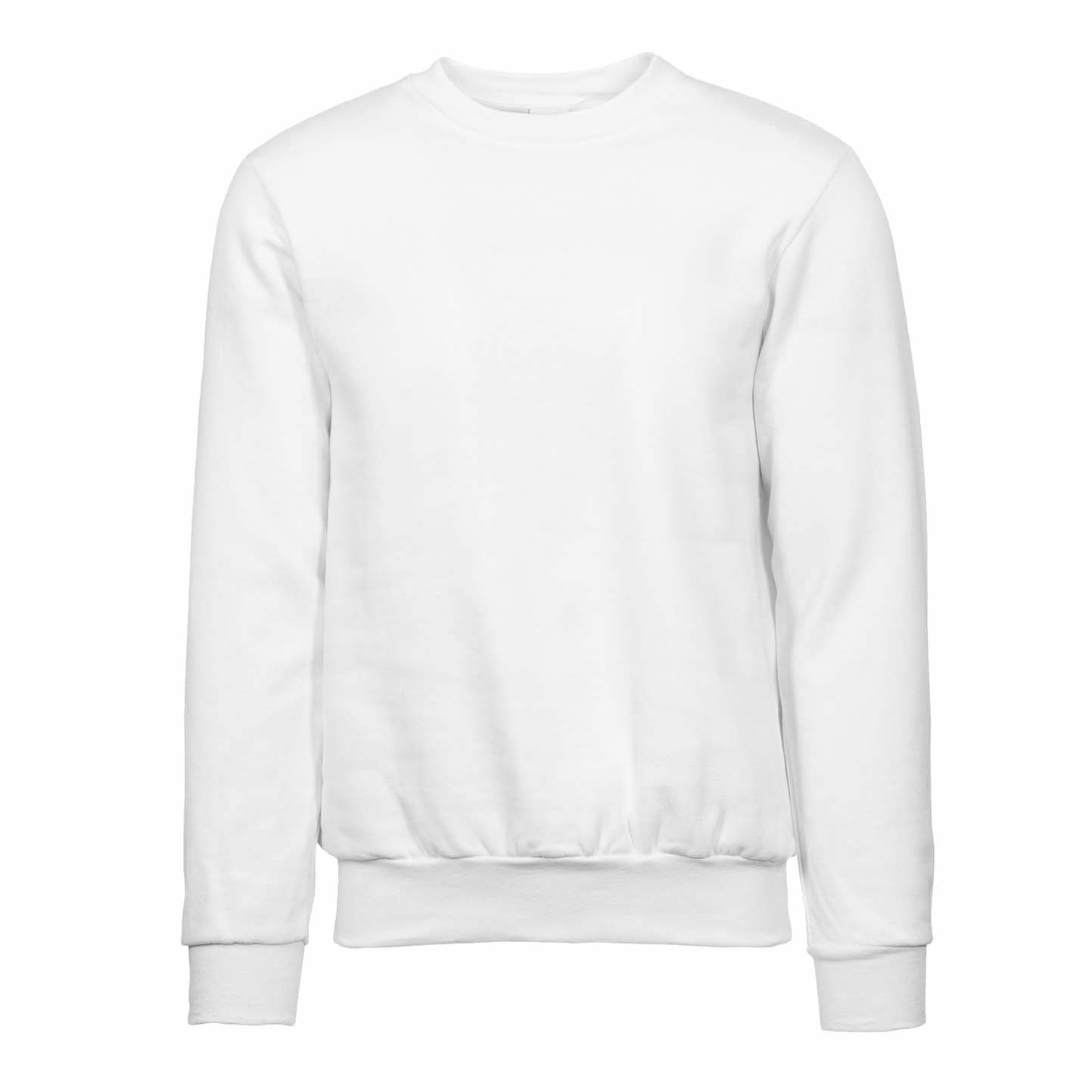 Sweatshirt, Material: 70 % Baumwolle, 30 % Polyester, 280 g/m², Schwarz, Größe S - Weiß XS