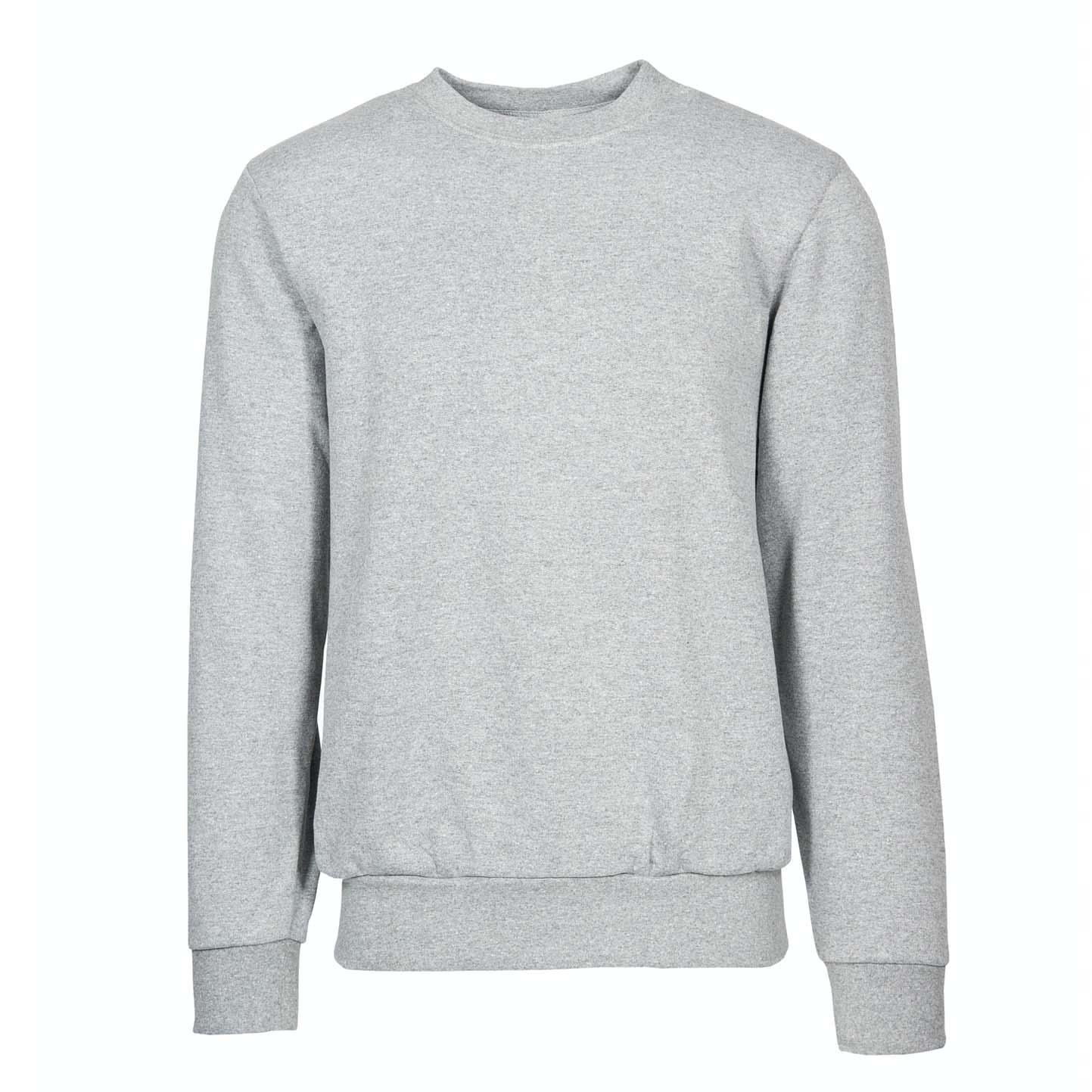 Sweatshirt, Material: 70 % Baumwolle, 30 % Polyester, 280 g/m², Schwarz, Größe S - Asche