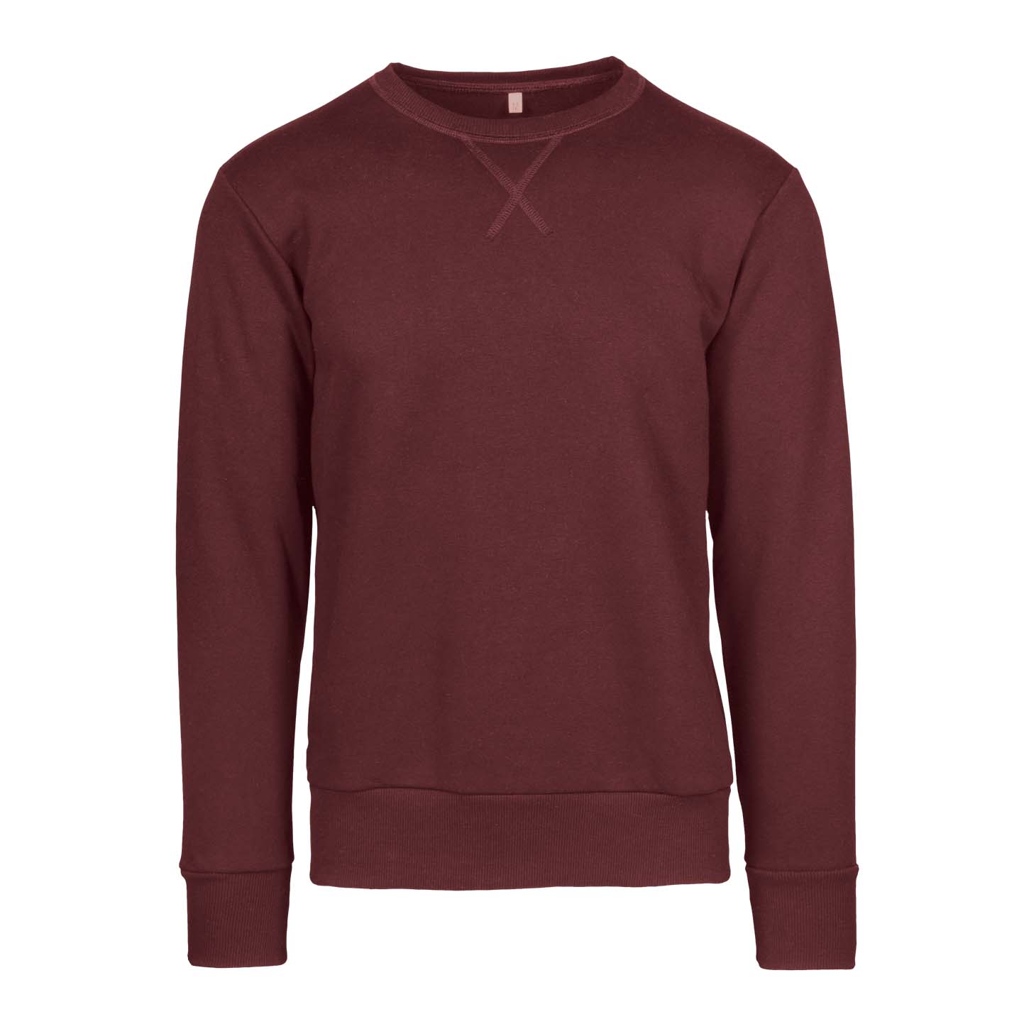 Sweatshirt, Material: 75 % Baumwolle, 25 % Polyester, 320 g/m², Schwarz, Größe XS - BX - Bordeaux S