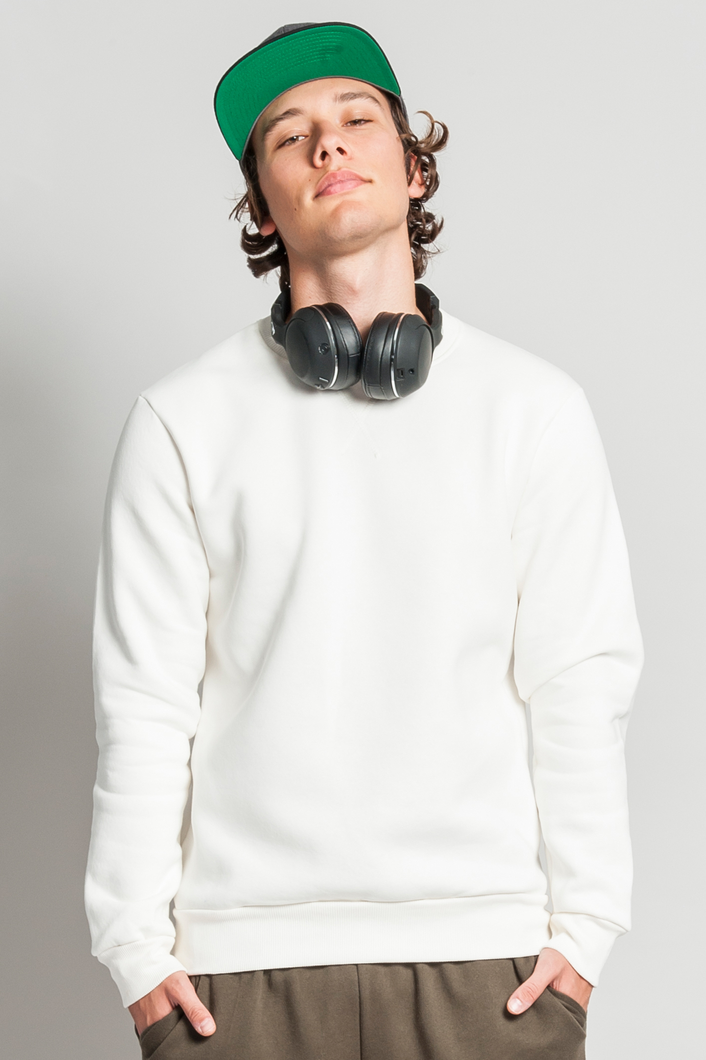 Sweatshirt, Material: 75 % Baumwolle, 25 % Polyester, 320 g/m², Schwarz, Größe XS