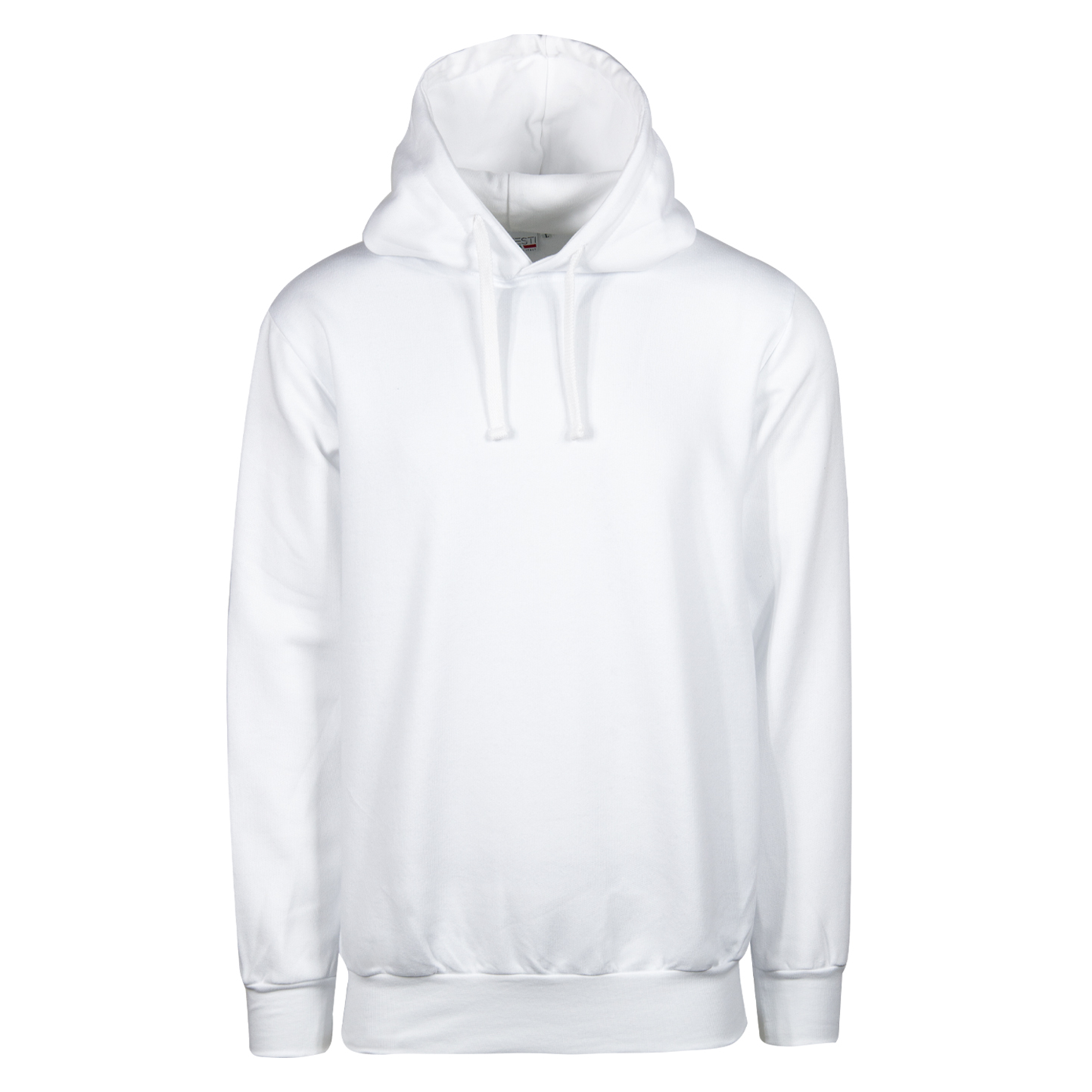 Kapuzenpullover ohne Kängurutasche, 70 % Baumwolle, 30 % Polyester, 280 g/m², Schwarz, Größe XS - 99 - Weiß XS