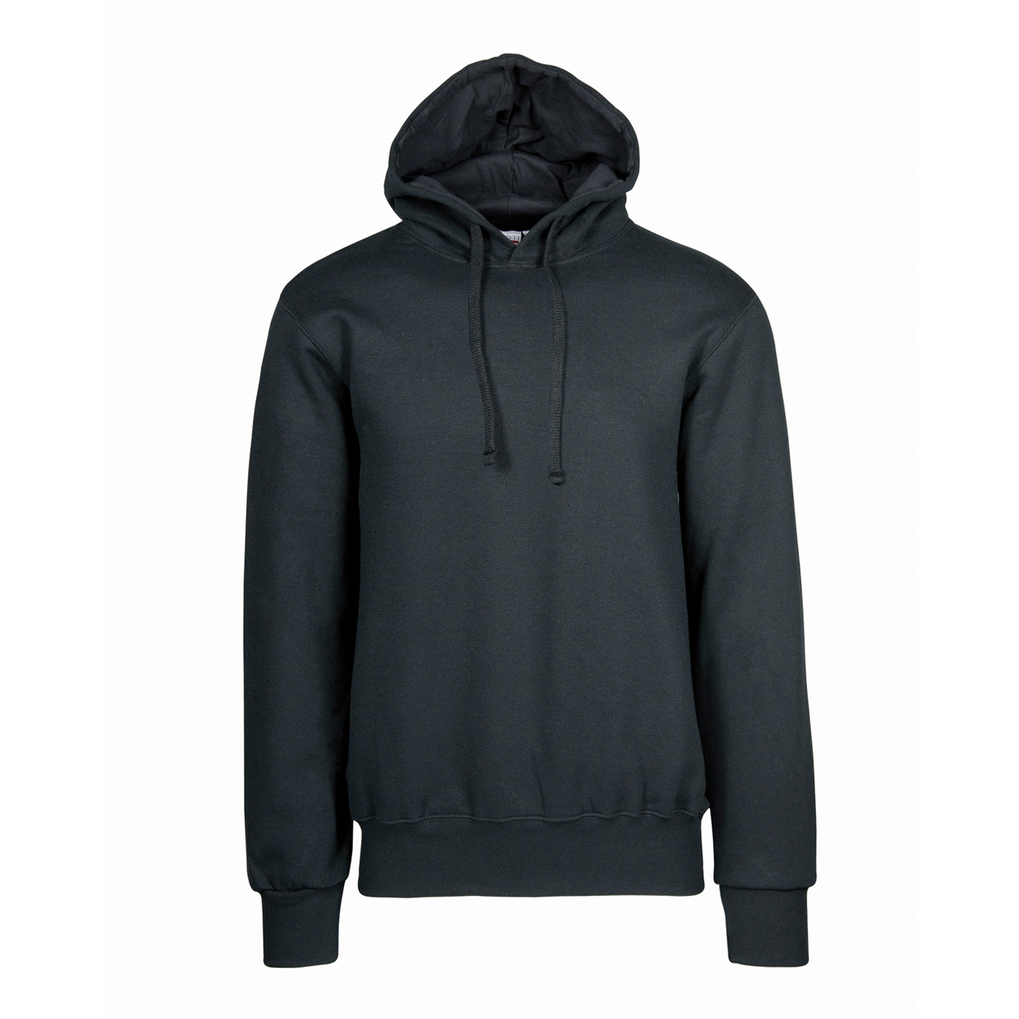 Kapuzenpullover ohne Kängurutasche, 70 % Baumwolle, 30 % Polyester, 280 g/m², Schwarz, Größe XS - 12 - Schwarz
