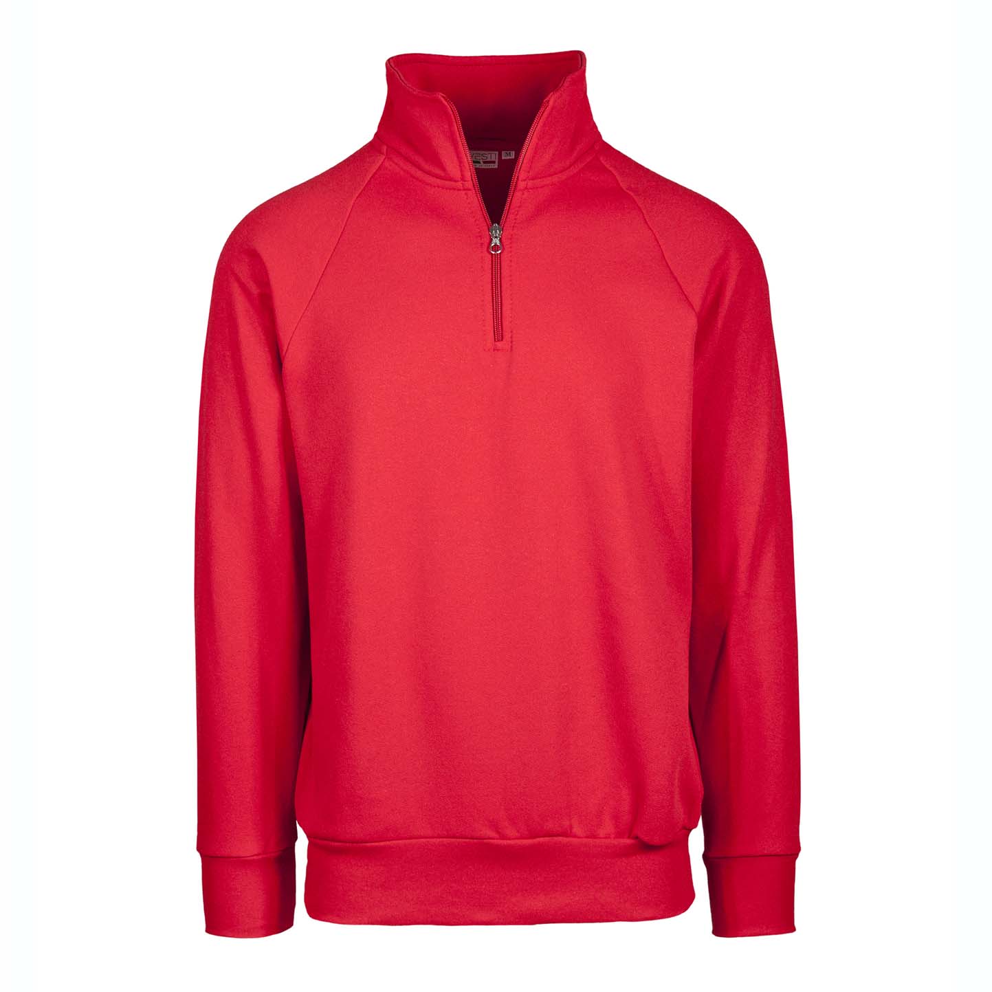 Unisex-Sweatshirt mit Reißverschluss am Kragen, 70 % Baumwolle, 30 % Polyester, 280 g/m², Schwarz, Größe XS - Red Sport XXS 1/2 Jahre