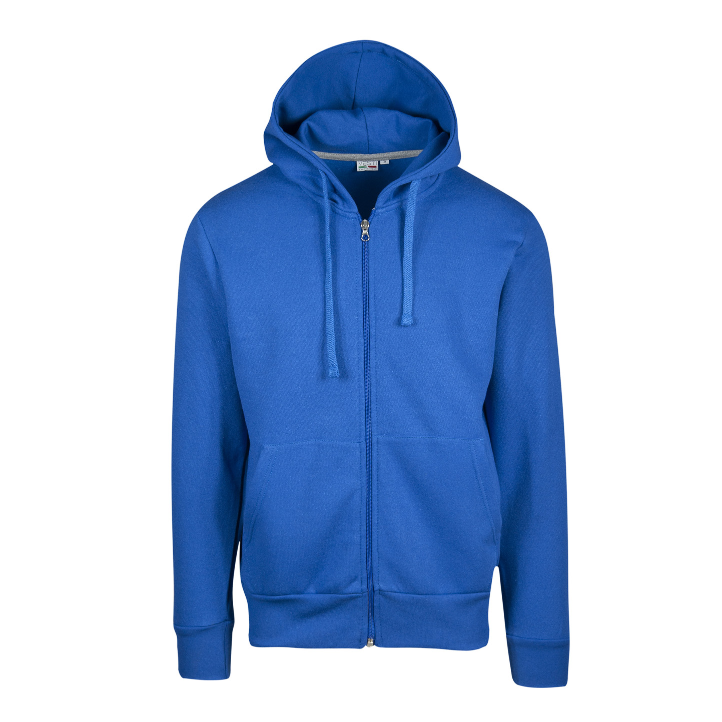 Kapuzenpullover mit Reißverschluss, 70 % Baumwolle, 30 % Polyester, 280 g/m², Schwarz, Größe XS - 27 - Royal Sport XXS 1/2 Jahre