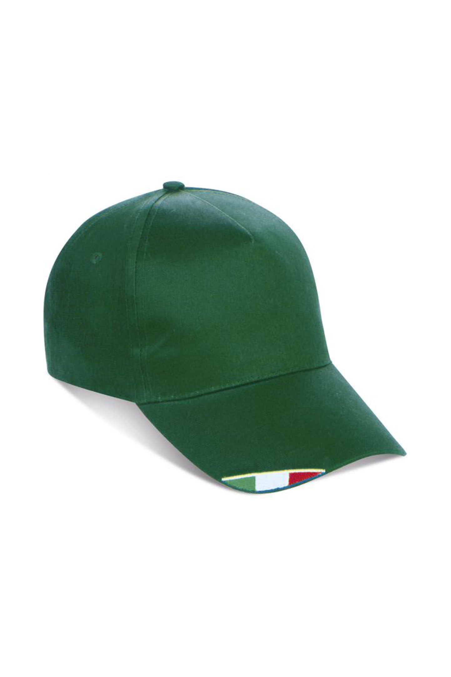 I-Cap 5 Panels, 100 % Baumwolle, Schwarz - GR - Grün