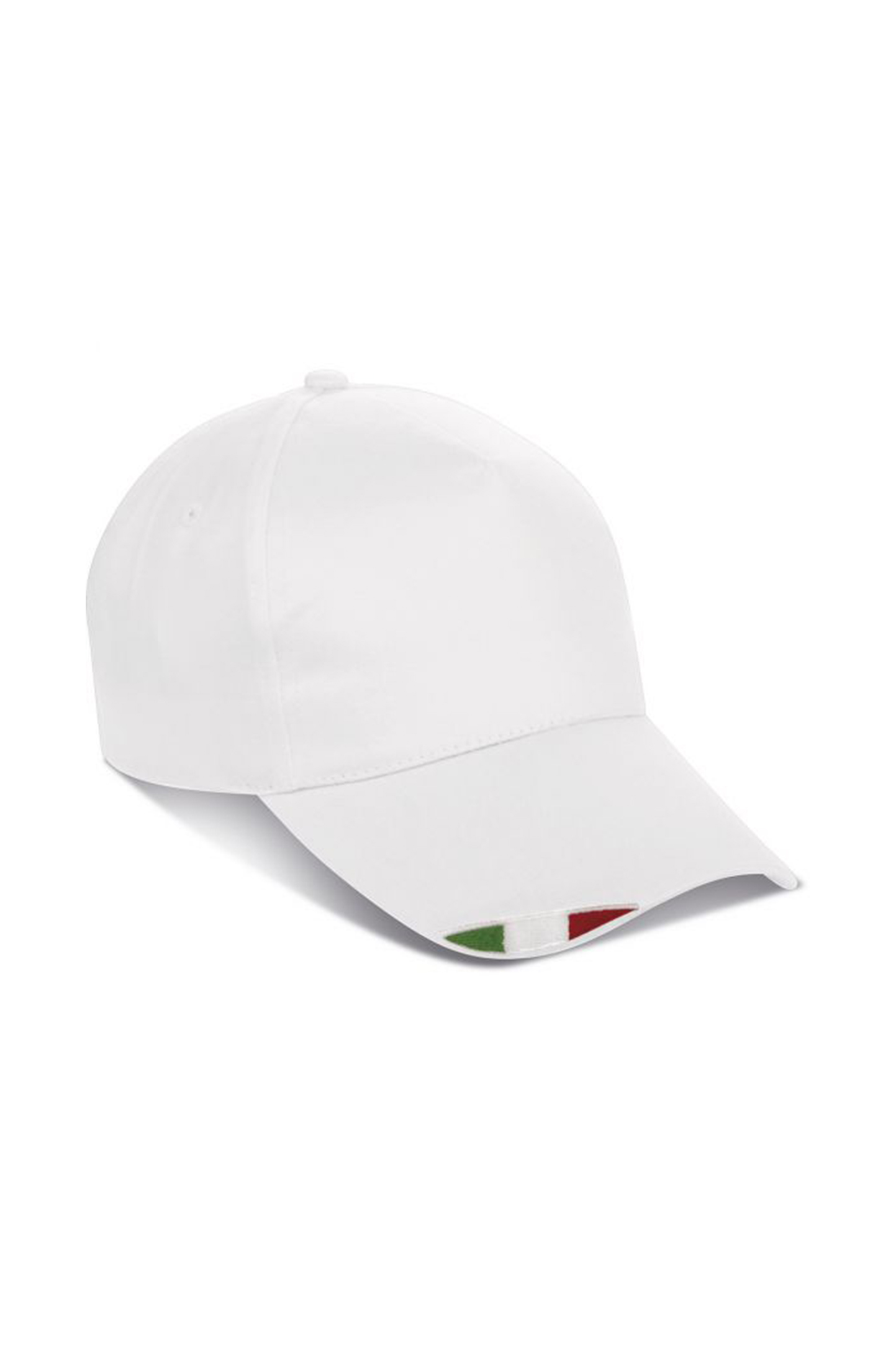 I-Cap 5 Panels, 100 % Baumwolle, Schwarz - WH - Weiß