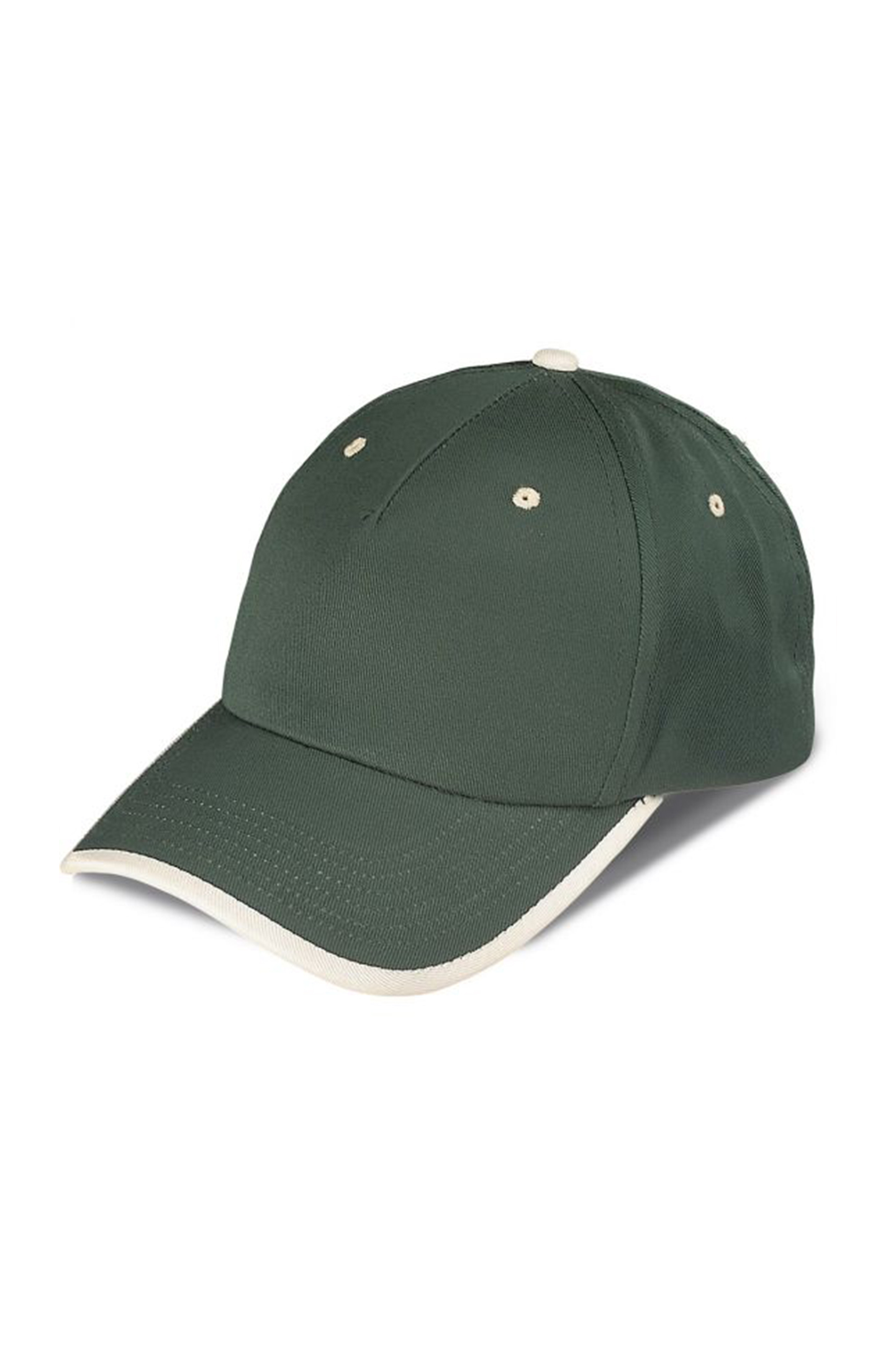 Style Cap 5 Panels 80/20 Pol/Cot Anthrazit - FG - Waldgrün
