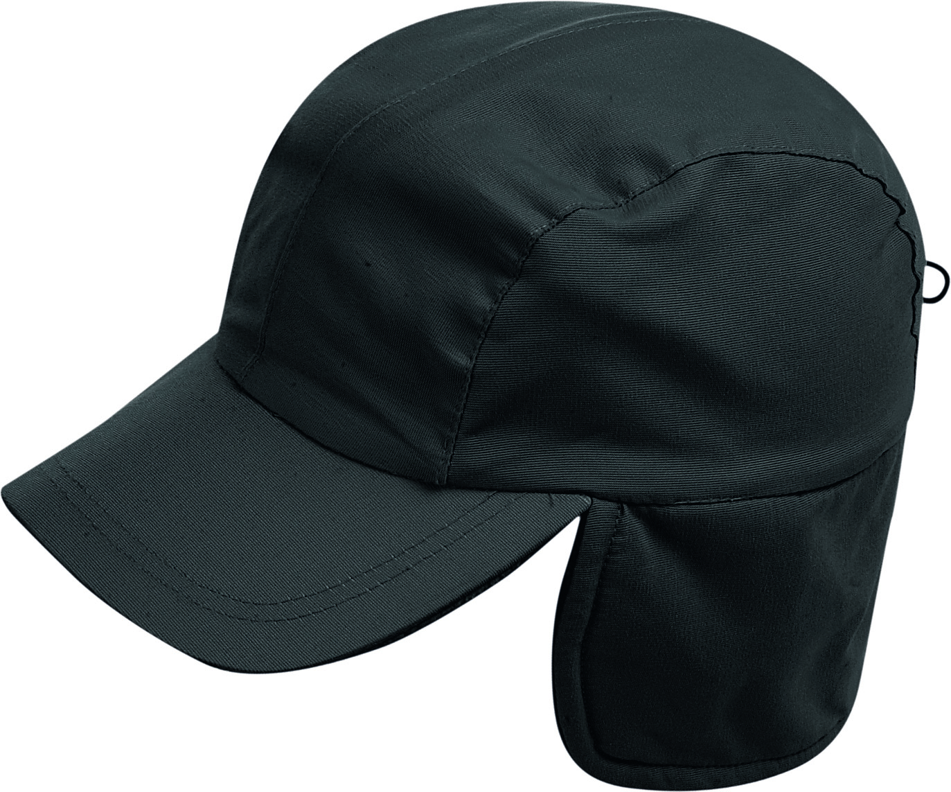 Kanadische Kappe, 4-teilig, Nylon/Flor, Schwarz - BK - Schwarz