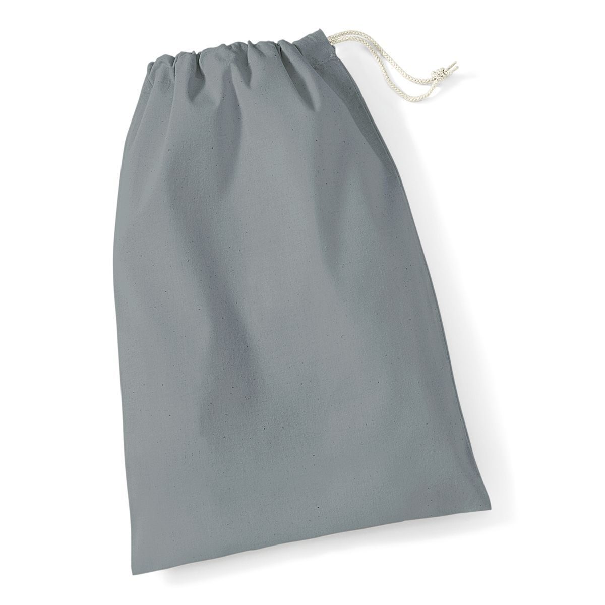 Baumwolltasche Größe L - PUG - Reingrau