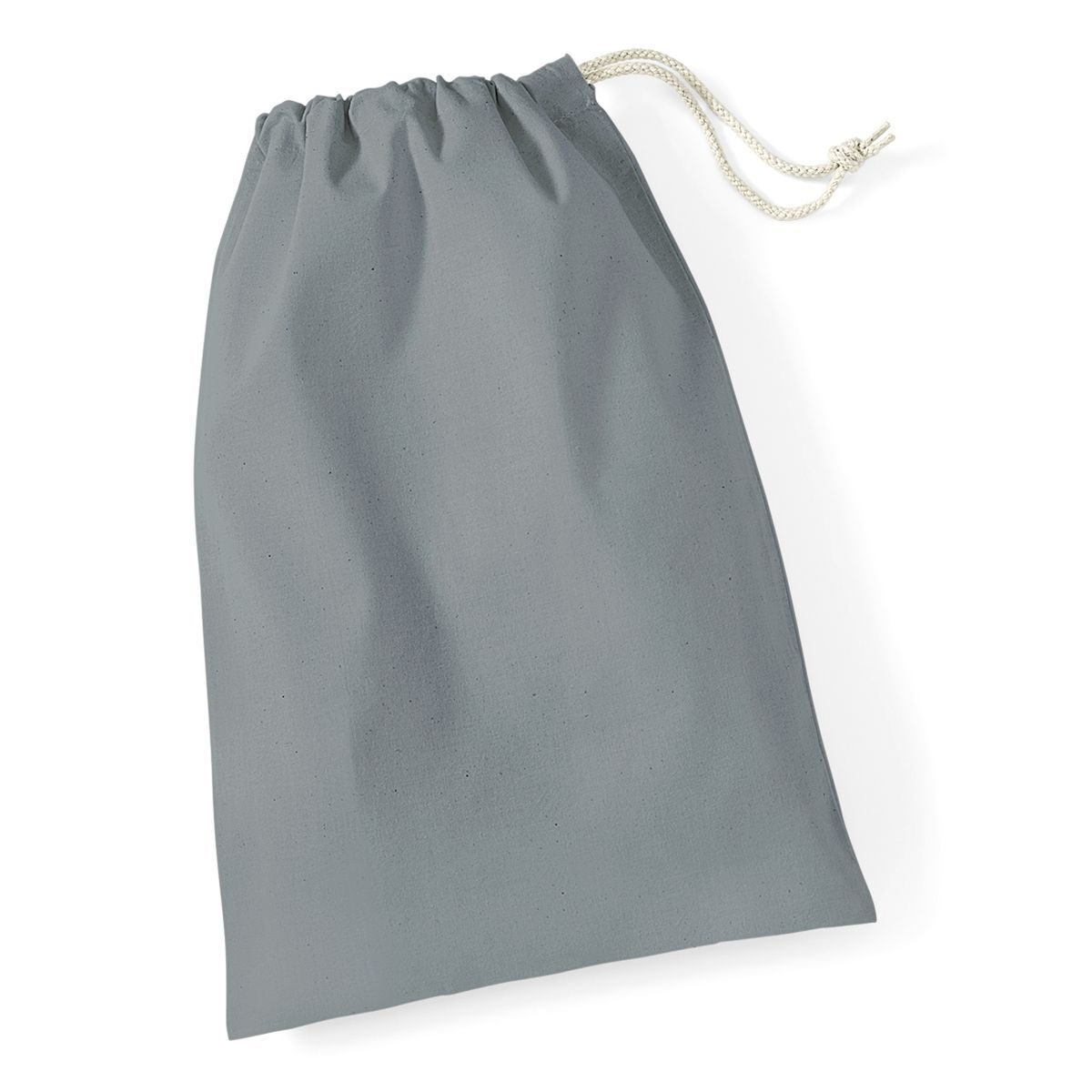 Baumwolltasche Größe M - PUG - Reingrau