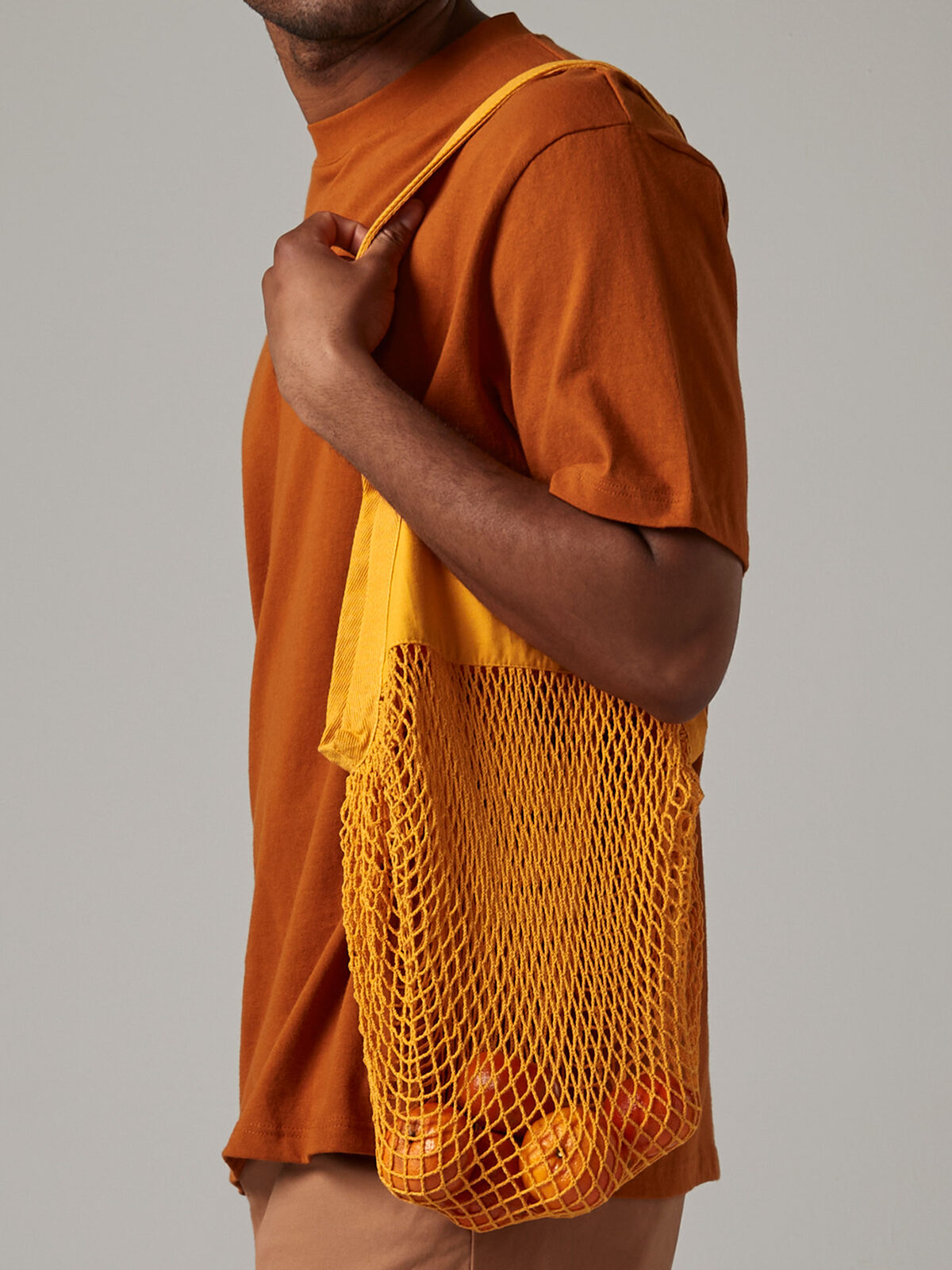 Einkaufstasche aus Bio-Baumwollnetz