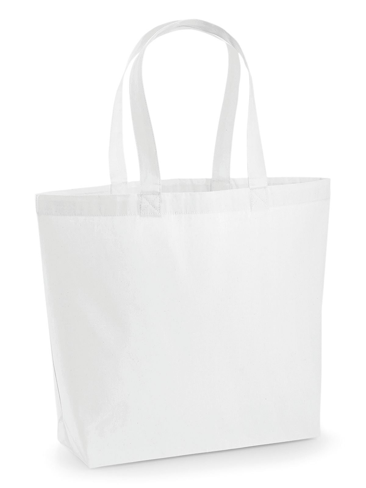 Premium-Maxi-Tasche aus Baumwolle - WHI - WHI – Weiß