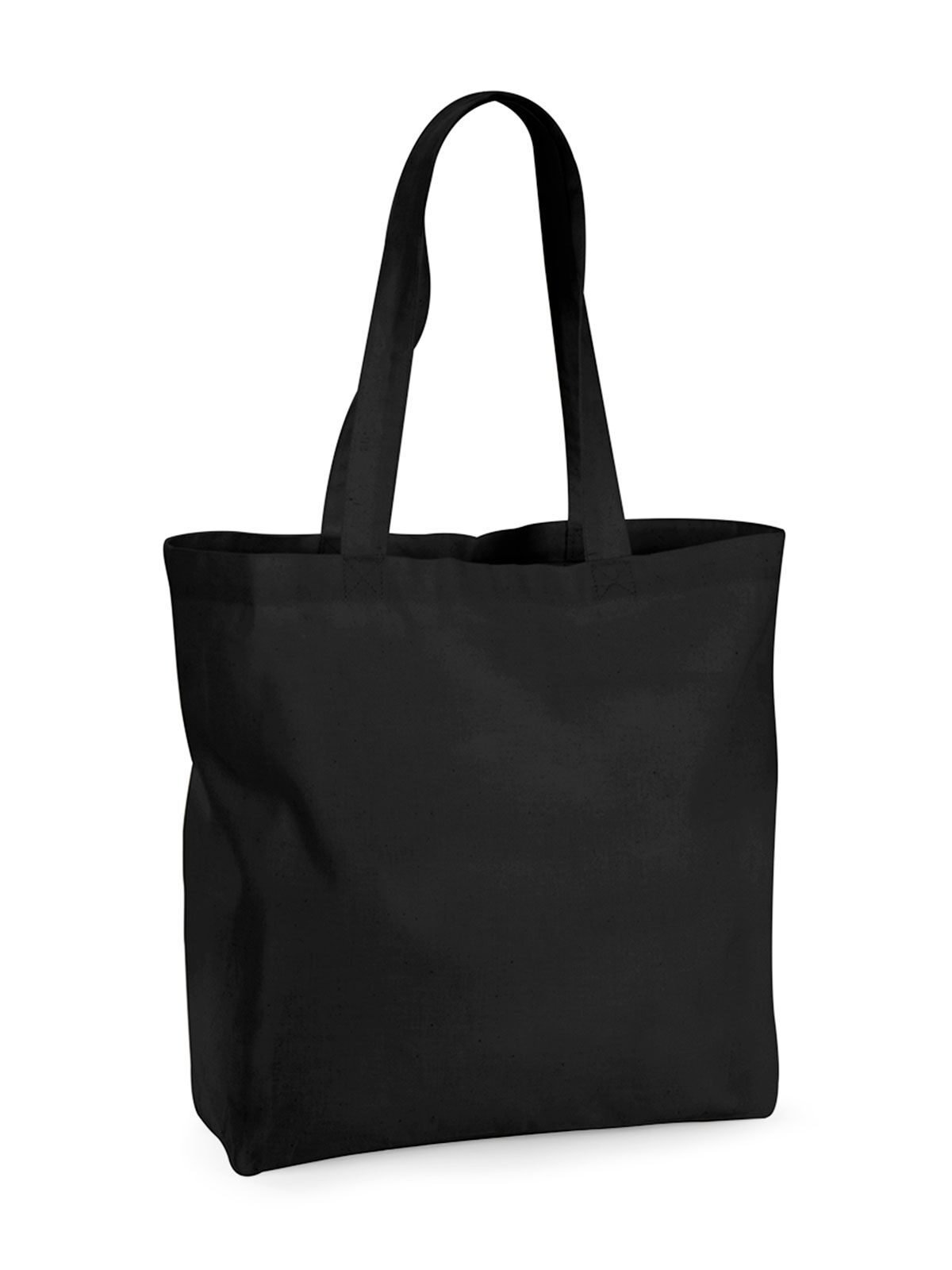 Maxi-Tasche aus Bio-Premium-Baumwolle - BLK - Schwarz