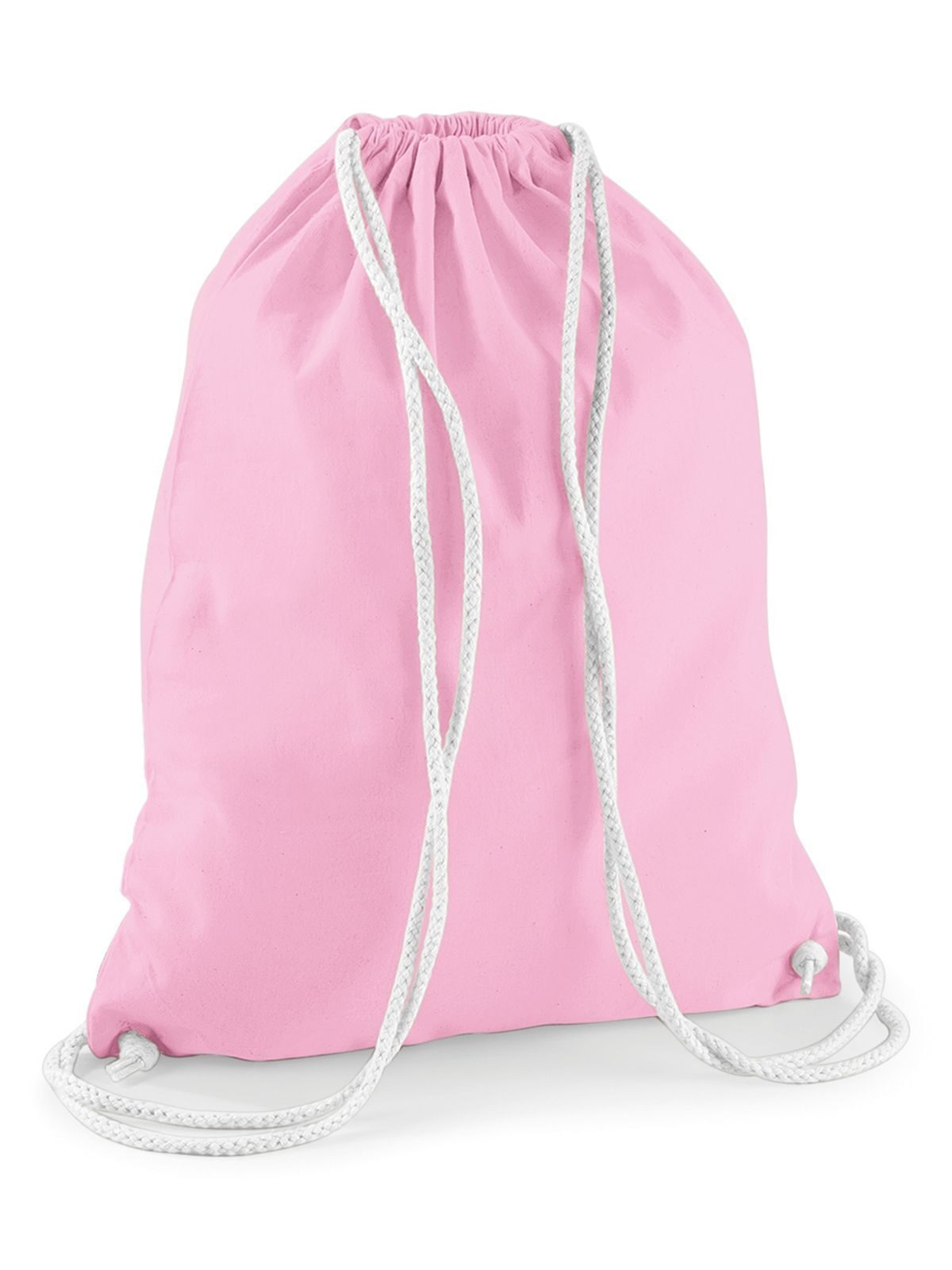 Baumwoll-Gymnastiksack - 449 - Klassisches Rosa-Weiss