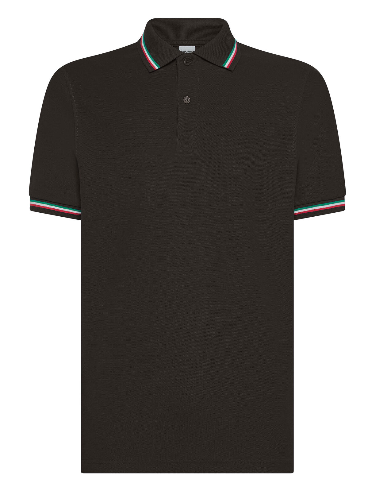 Tricolor Polo Italien - BK - Schwarz