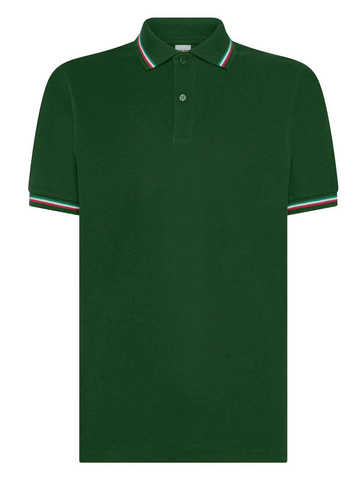 Tricolor Polo Italien - FG - Waldgrün