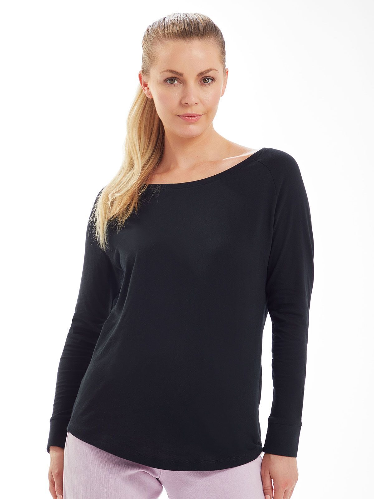 Damen Langarmshirt mit lockerer Passform