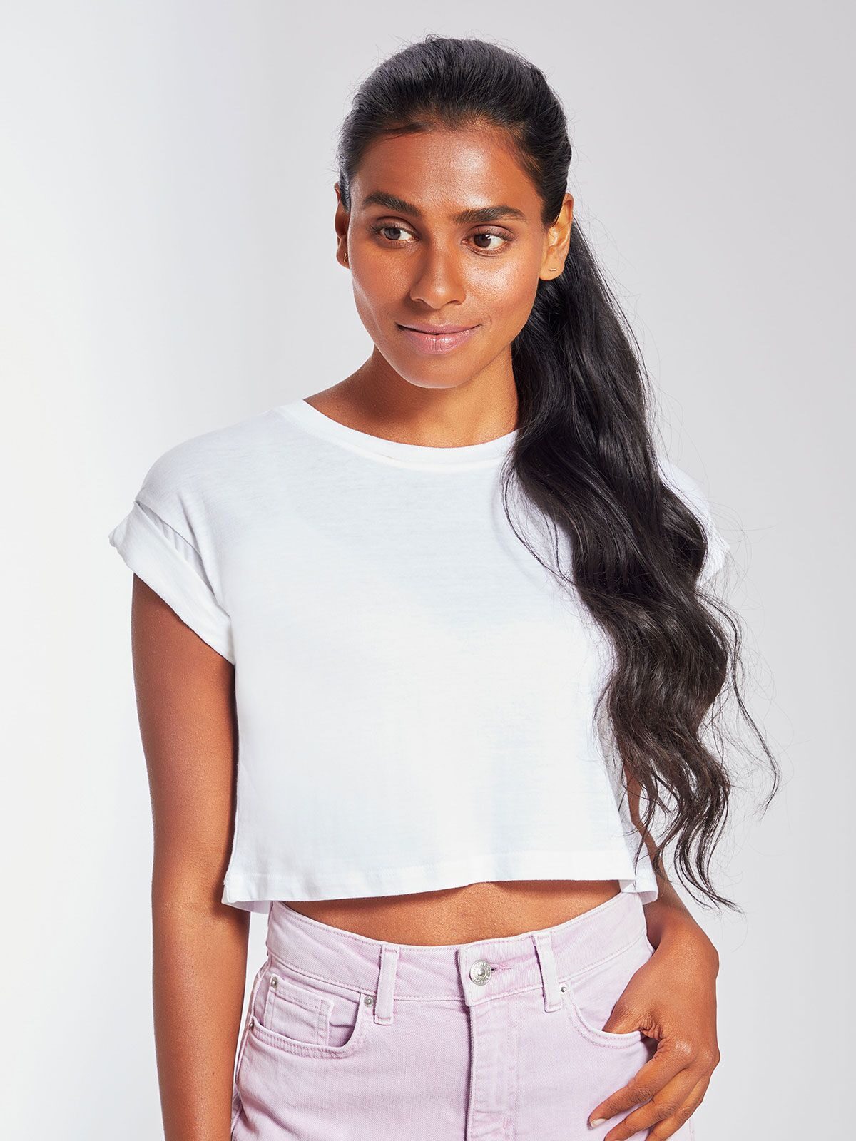 Damen Crop Top T