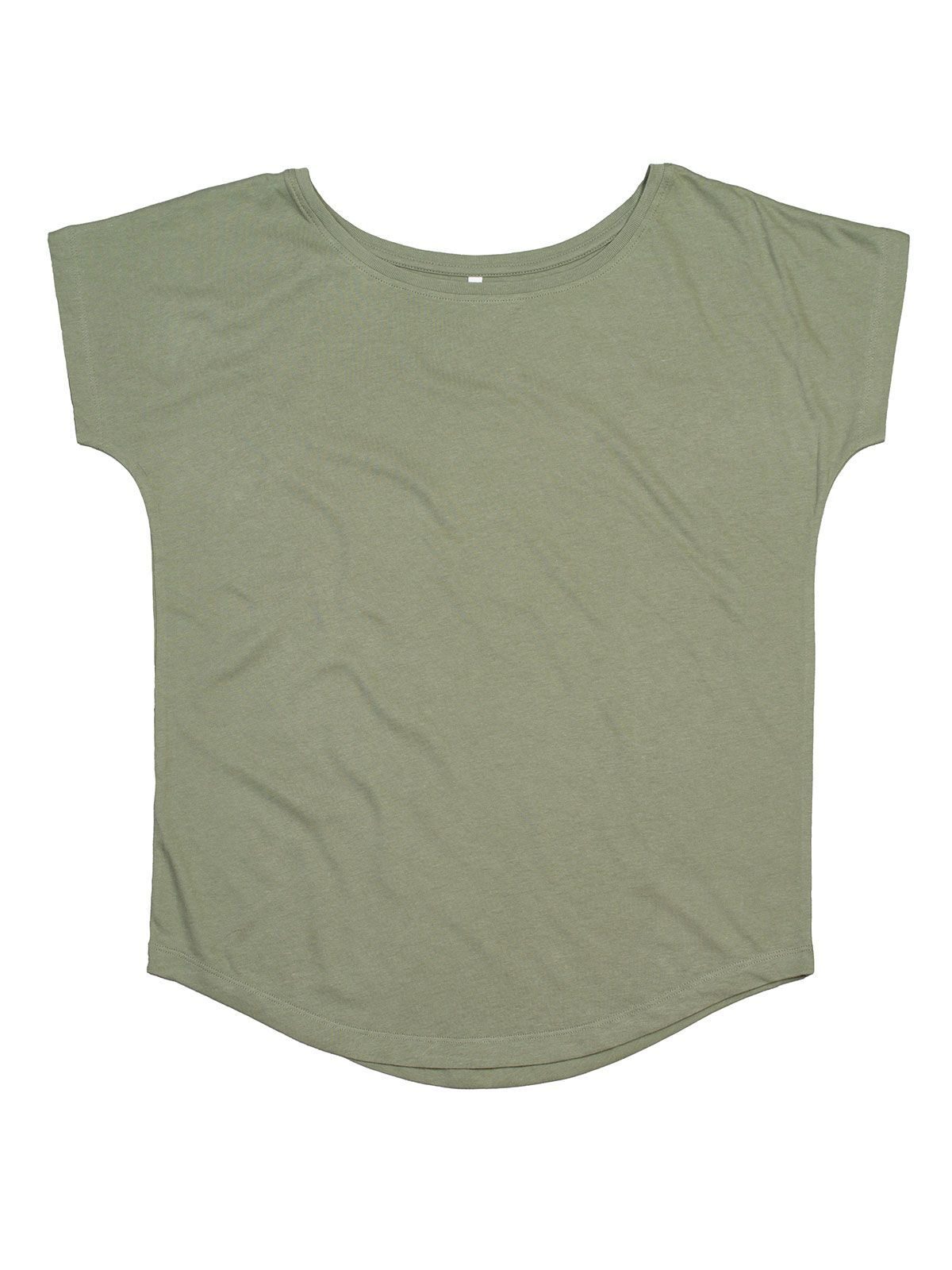 Damen-T-Shirt mit lockerer Passform - Weiche Olive