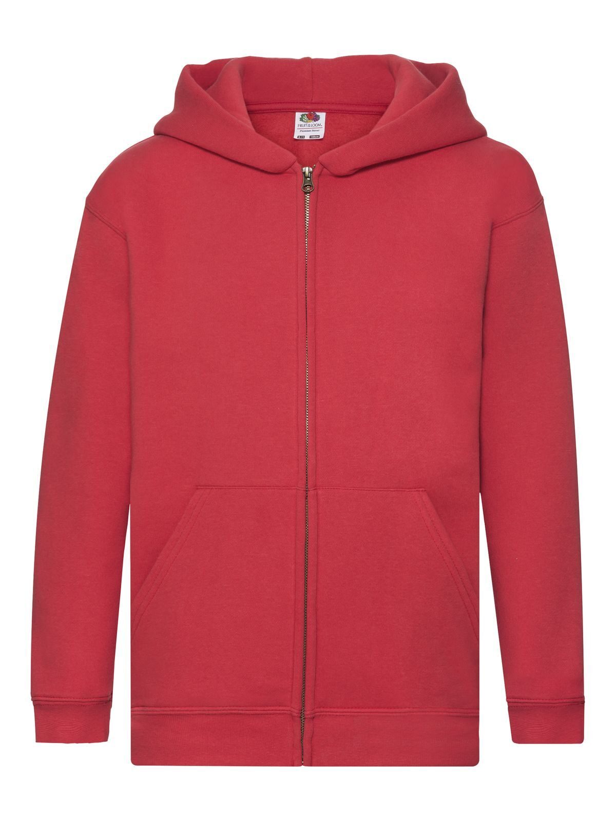 Premium-Sweatjacke mit Kapuze für Kinder - 40 - Rot