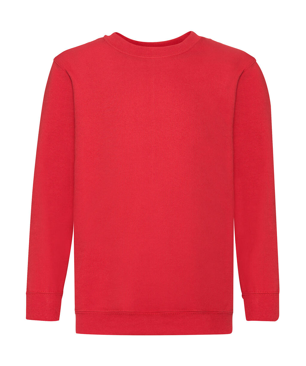 Klassischer Kinder-Sweatshirt - 40 - Rot