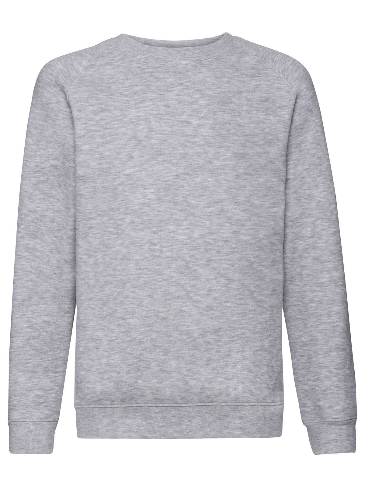 Premium-Raglan-Sweatshirt für Kinder - 94 - Melange Grey