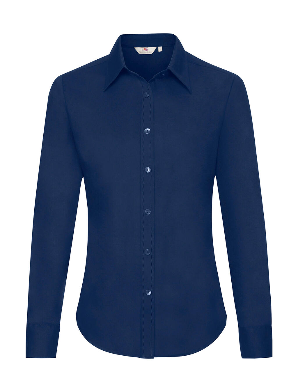 Damen-Oxford-Langarmhemd - 32 - Marineblau