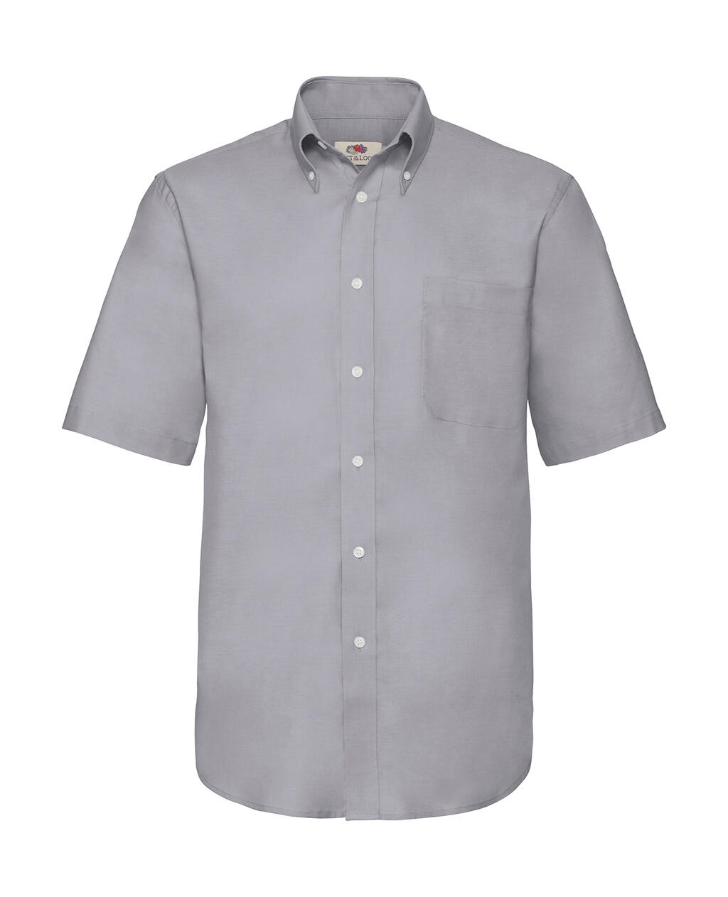 Kurzarm-Oxfordhemd für Herren - Oxford Grey