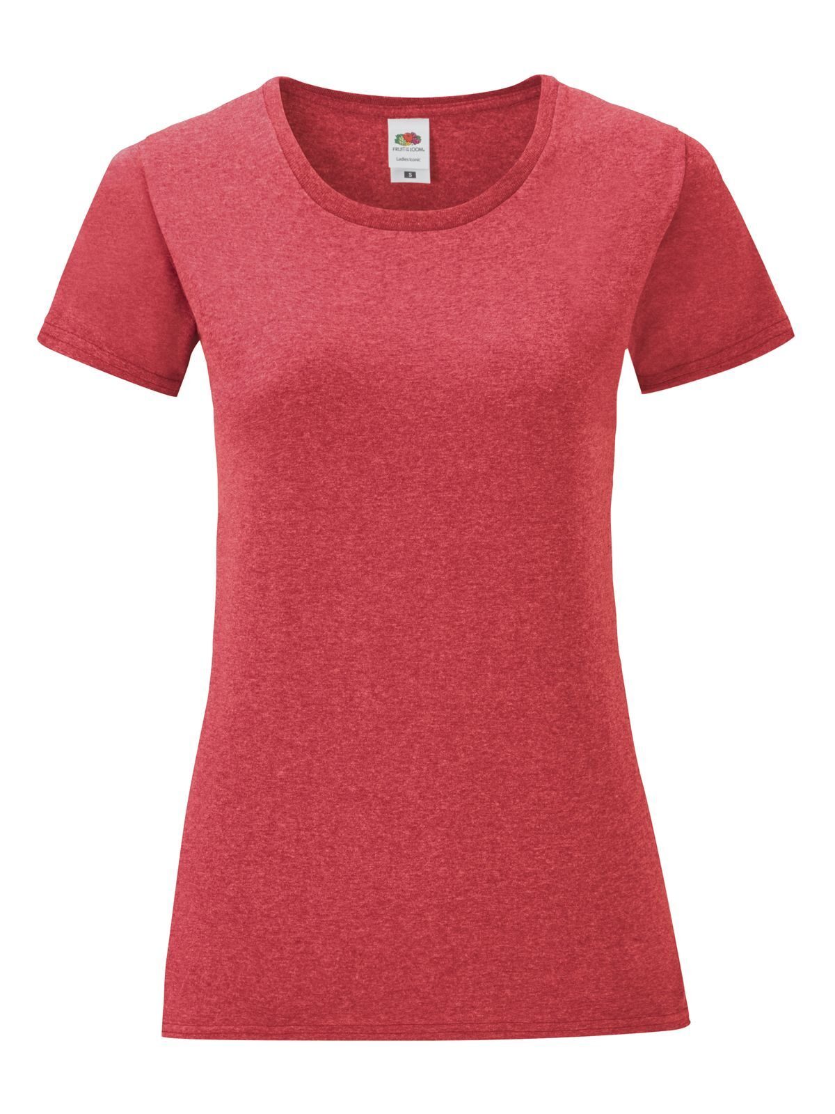 Damen Iconic T - VH - Vintage Heather Red