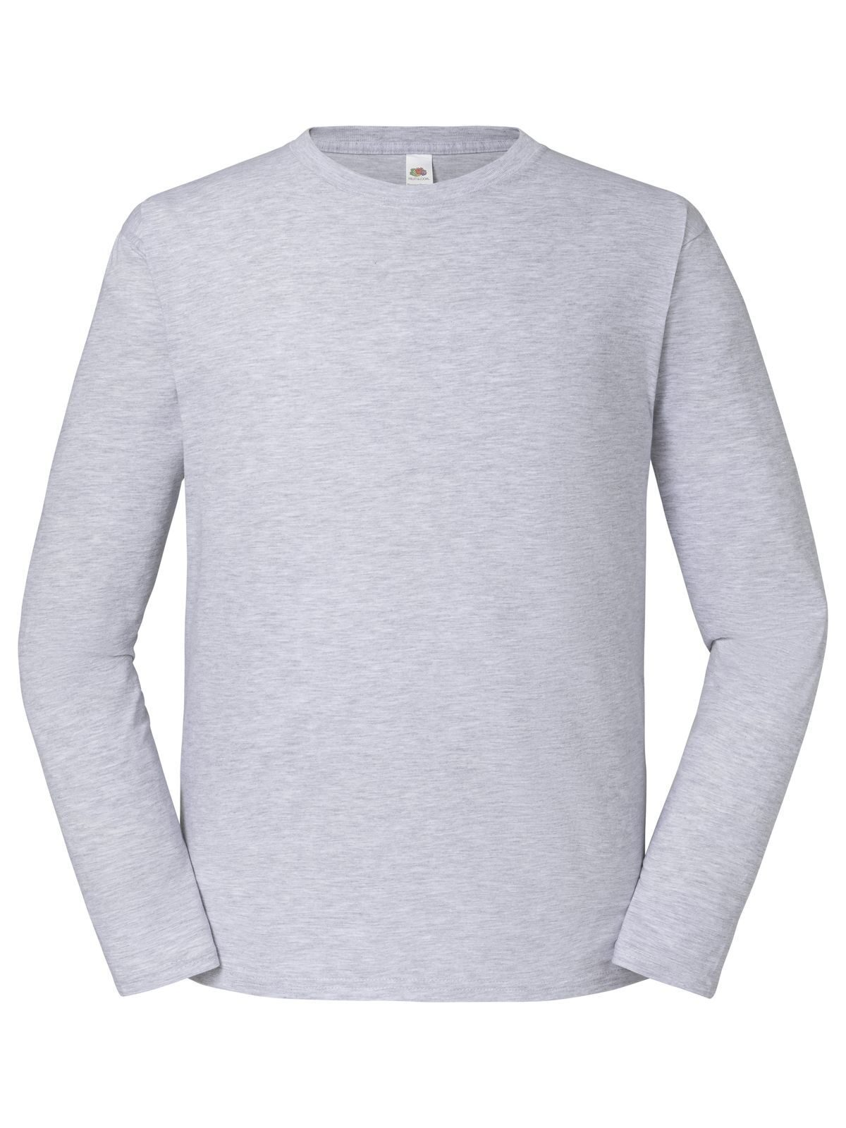 Kultiges 195 Langarm-Ringspun-T-Shirt - 94 - Melange Grey