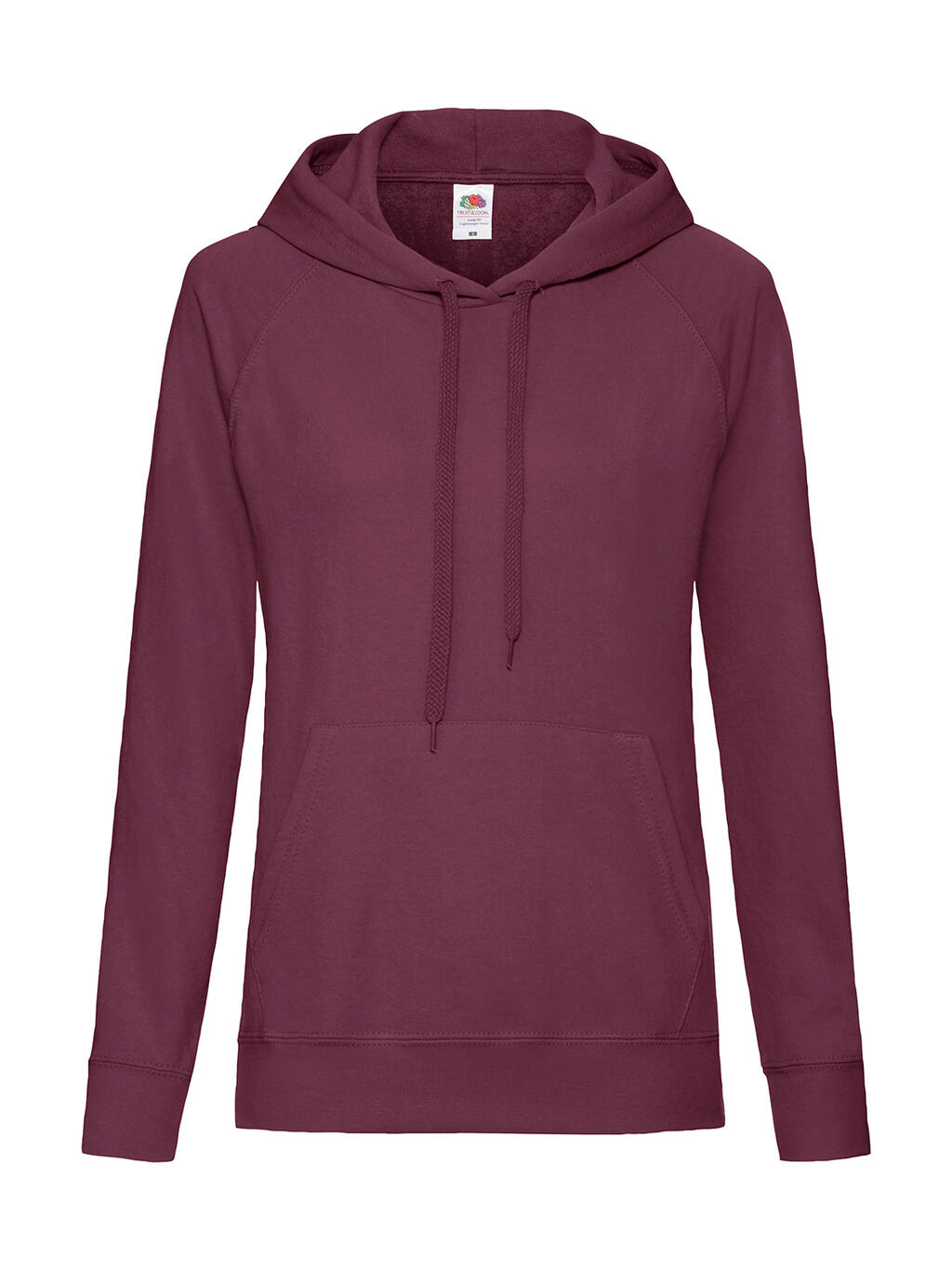 Damen leichter Kapuzenpullover - 41 - Bordeaux