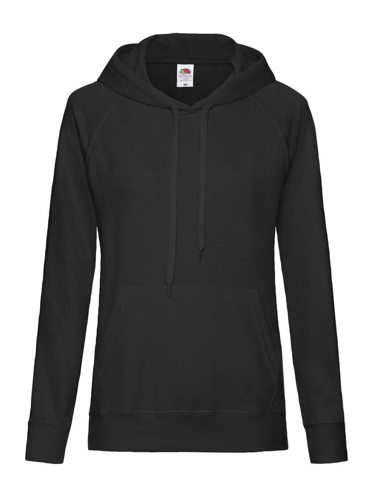 Damen leichter Kapuzenpullover - 36 - Schwarz