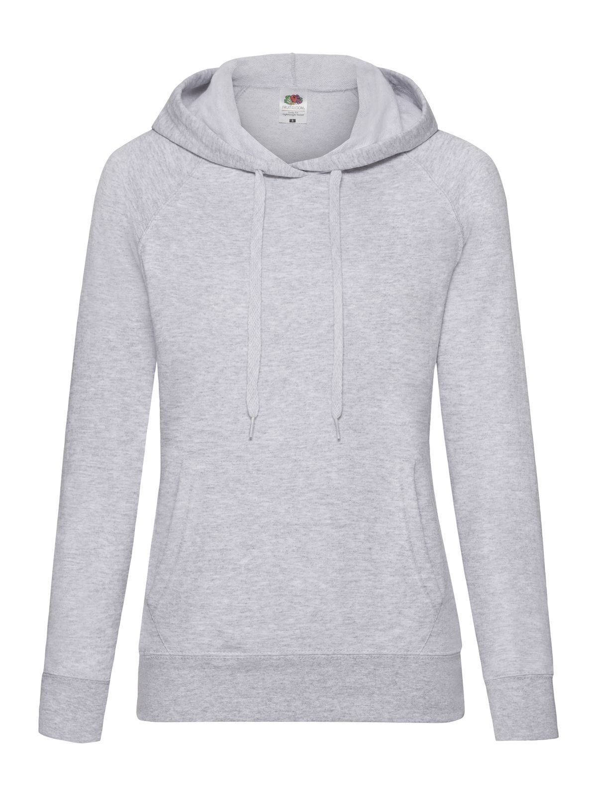 Damen leichter Kapuzenpullover - 94 - Melange Grey