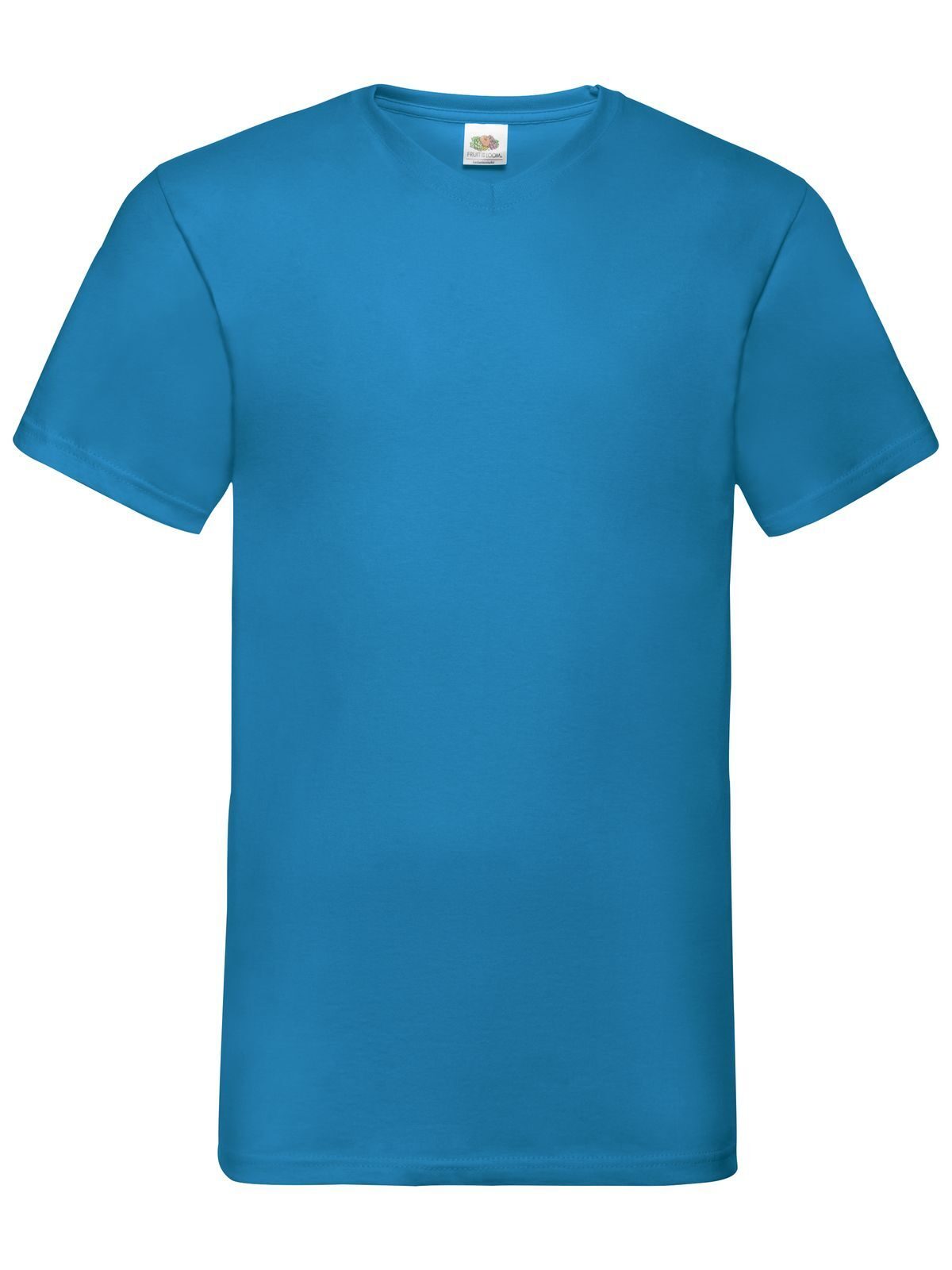 Valueweight V-Ausschnitt T-Shirt - Azurblau