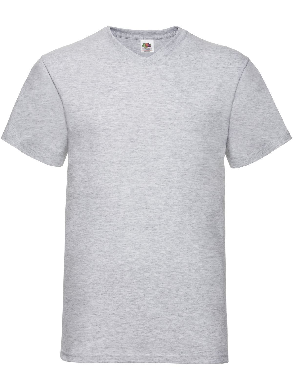 Valueweight V-Ausschnitt T-Shirt - 94 - Melange Grey