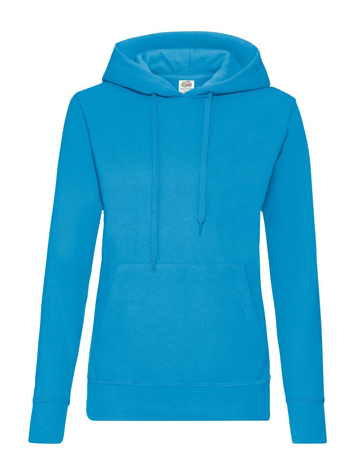Klassischer Damen-Kapuzenpullover - Azurblau