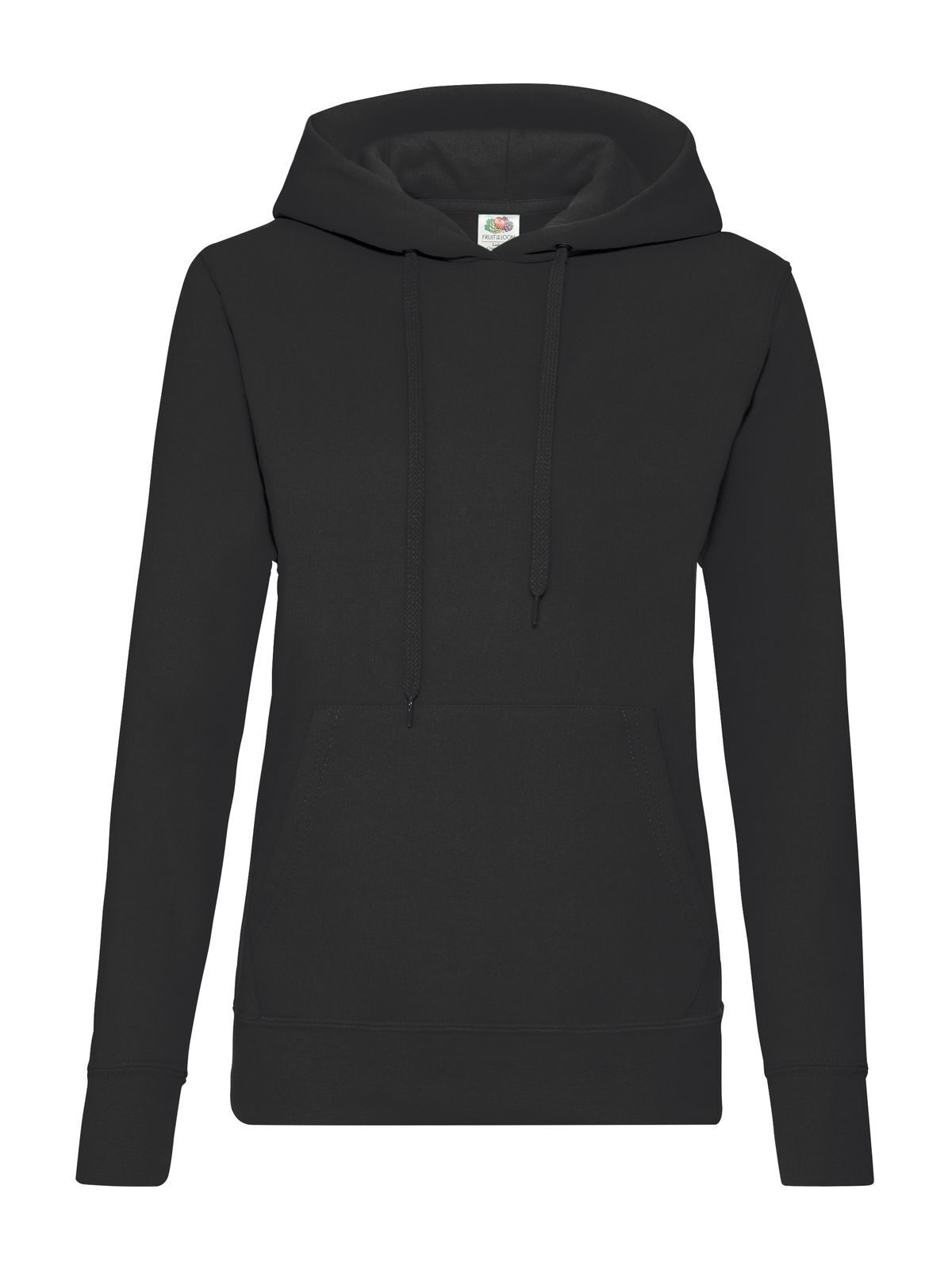 Klassischer Damen-Kapuzenpullover - 36 - Schwarz