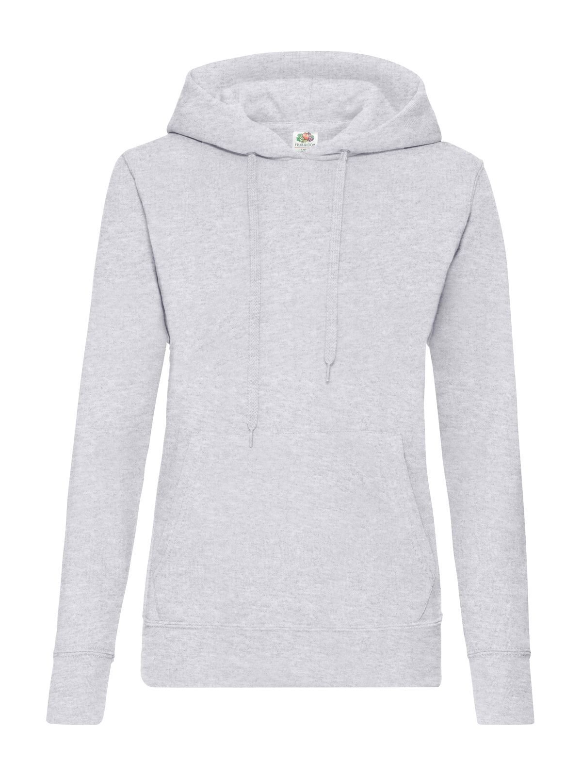 Klassischer Damen-Kapuzenpullover - 94 - Melange Grey