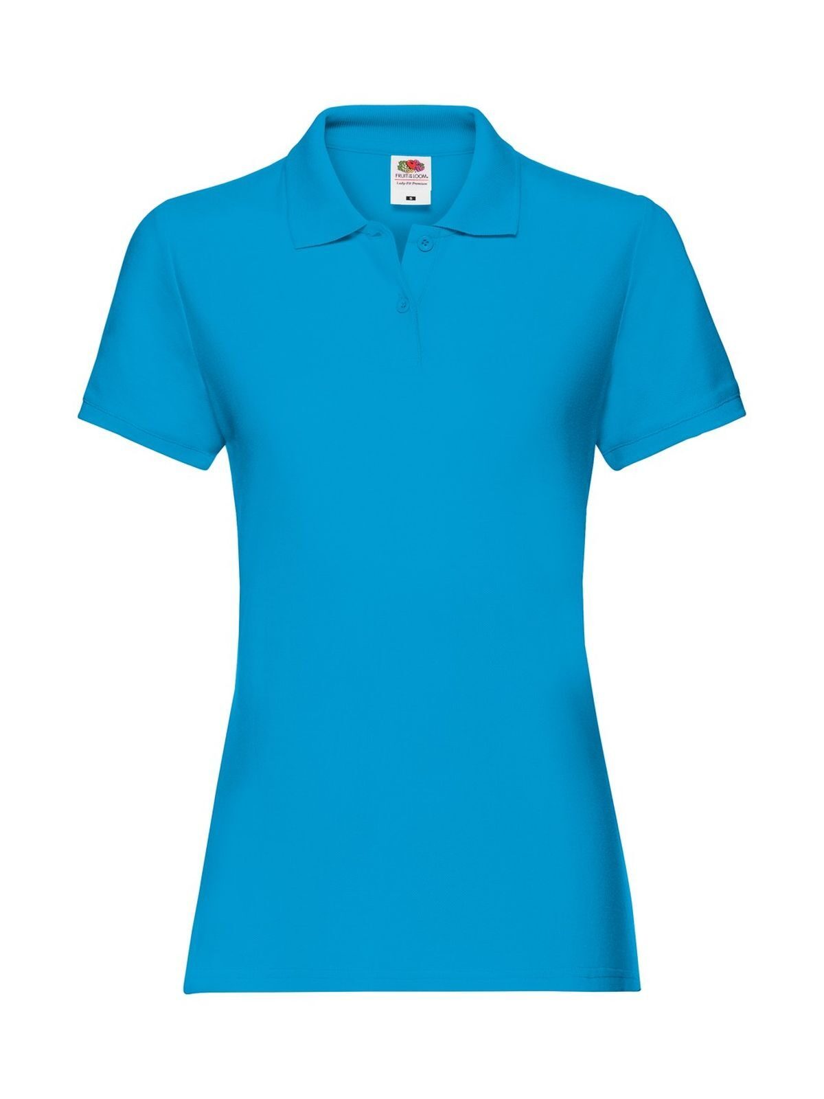 Premium-Polo für Damen - Azurblau