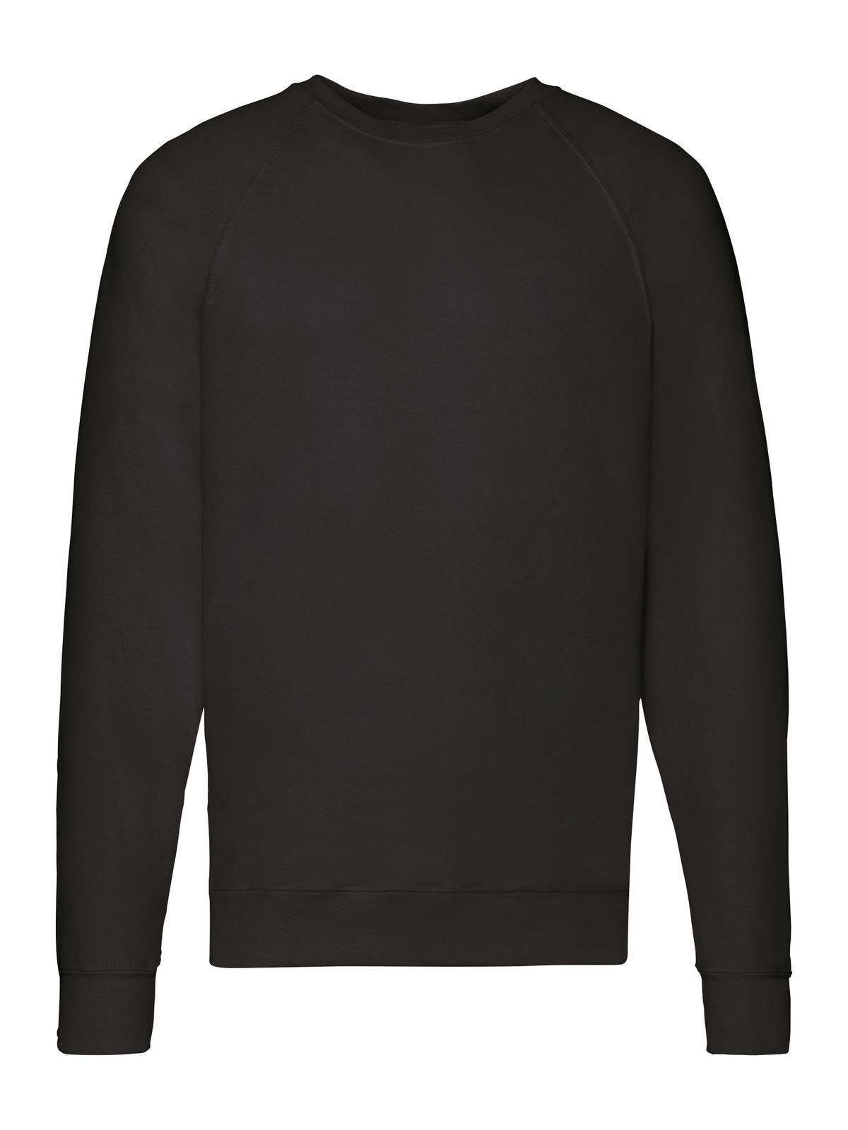 Leichtes Raglan-Sweatshirt - 36 - Schwarz