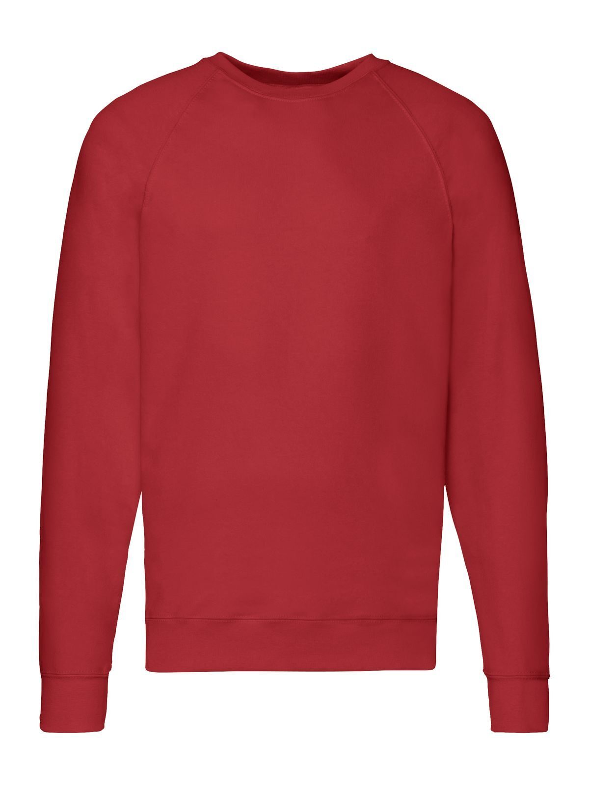Leichtes Raglan-Sweatshirt - 40 - Rot