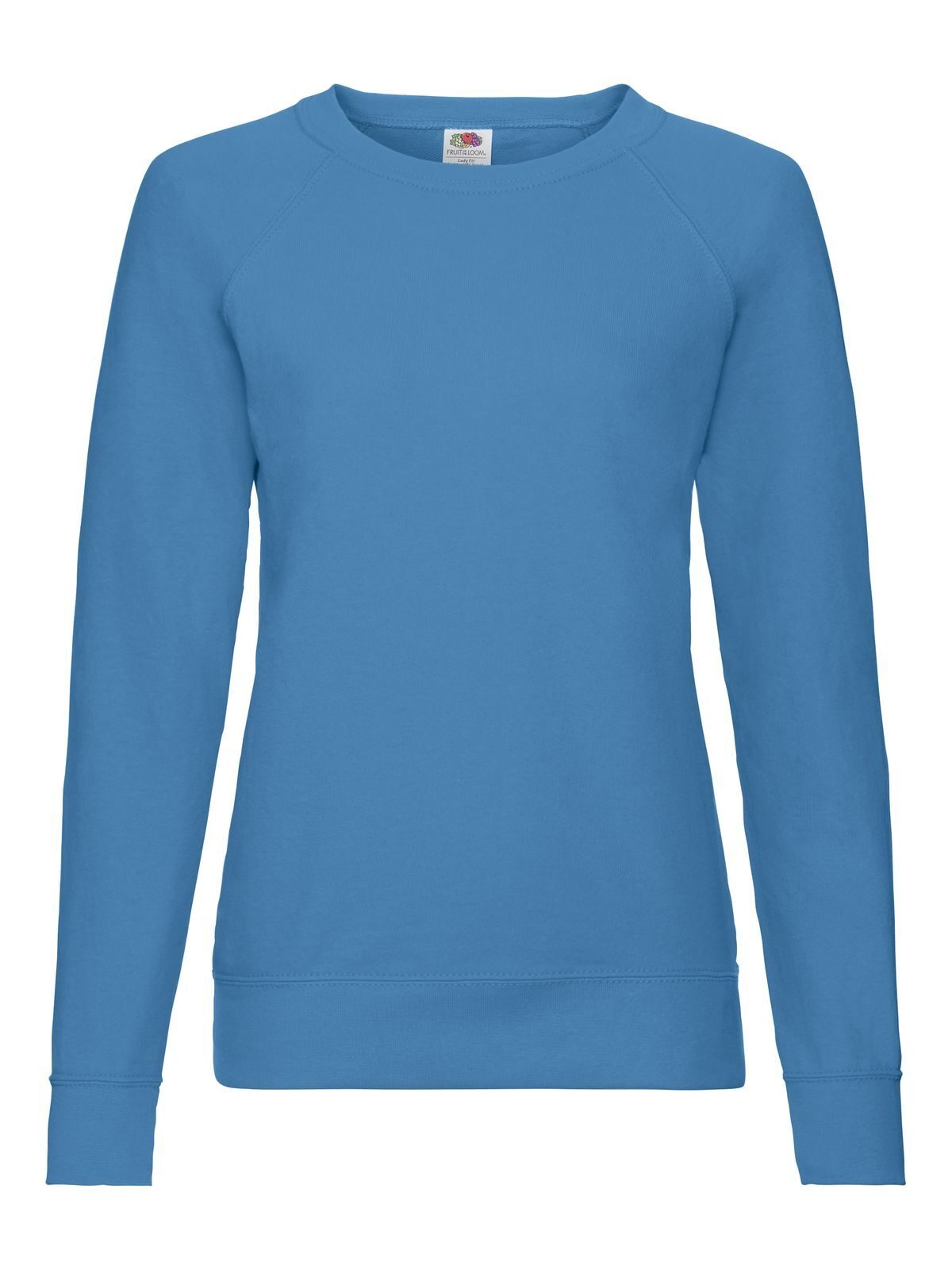 Leichtes Raglan-Sweatshirt für Damen - Azurblau