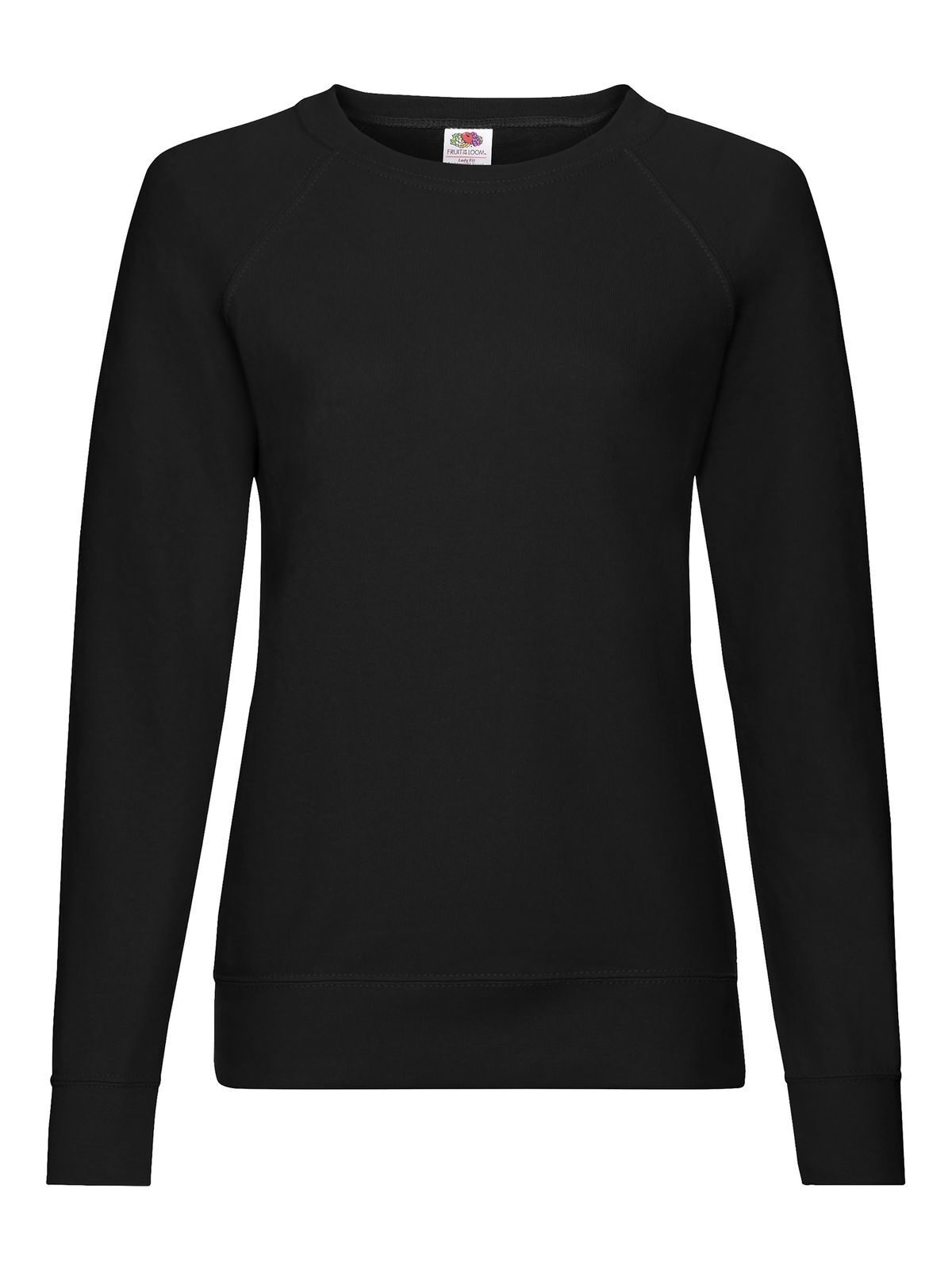 Leichtes Raglan-Sweatshirt für Damen - 36 - Schwarz