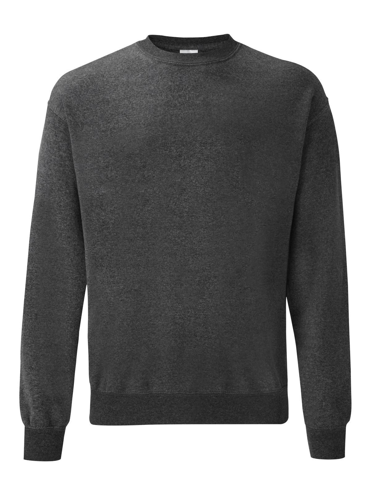 Klassisches Set-in-Sweatshirt - HD - HD – Dunkelmeliertes Grau
